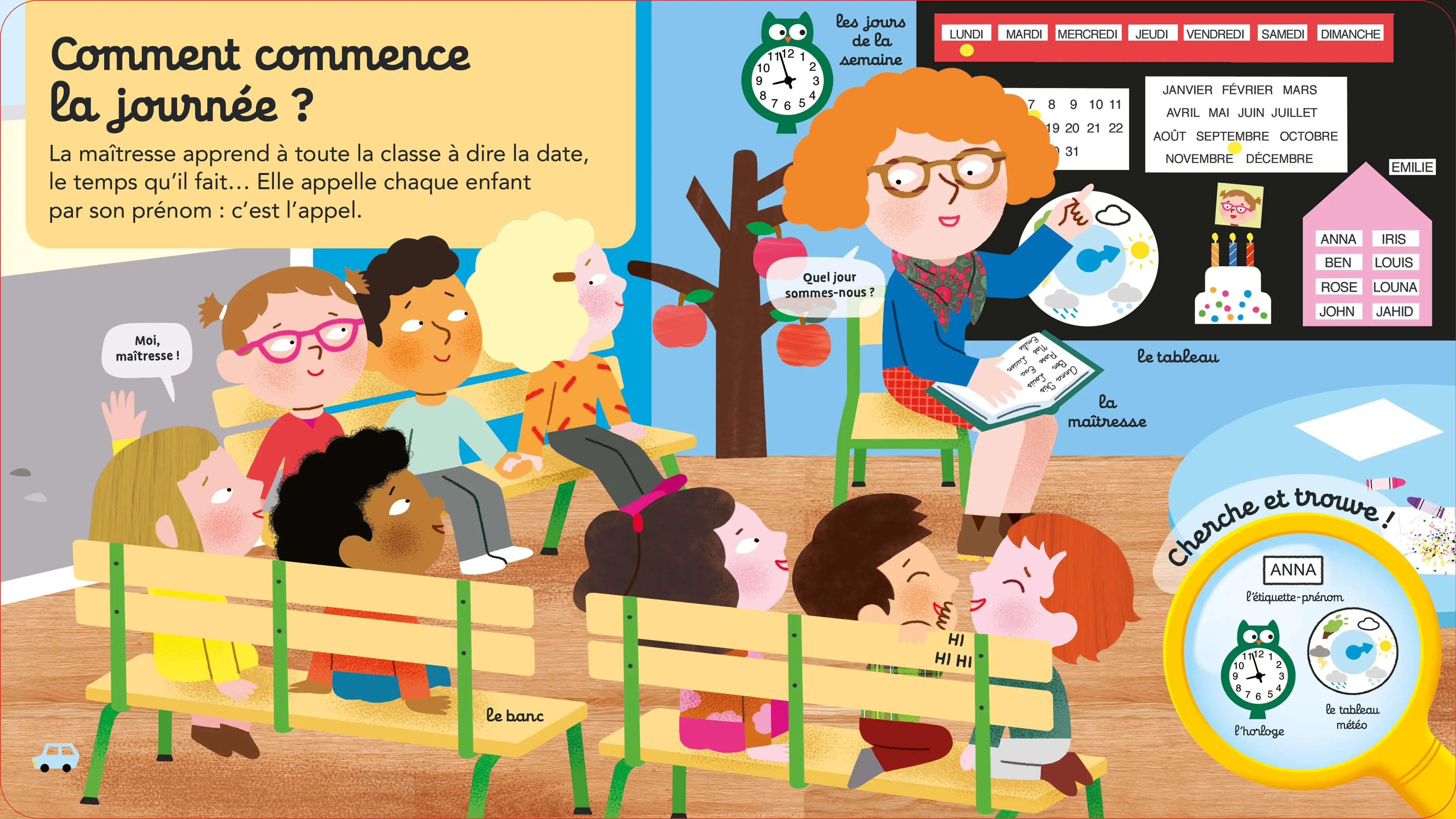 Questions/Réponses : L'école maternelle - un guide pour se préparer à l'entrée en toute petite section - dès 2 ans  - Livre documentaire - 9782095041496 - page-interieure 01