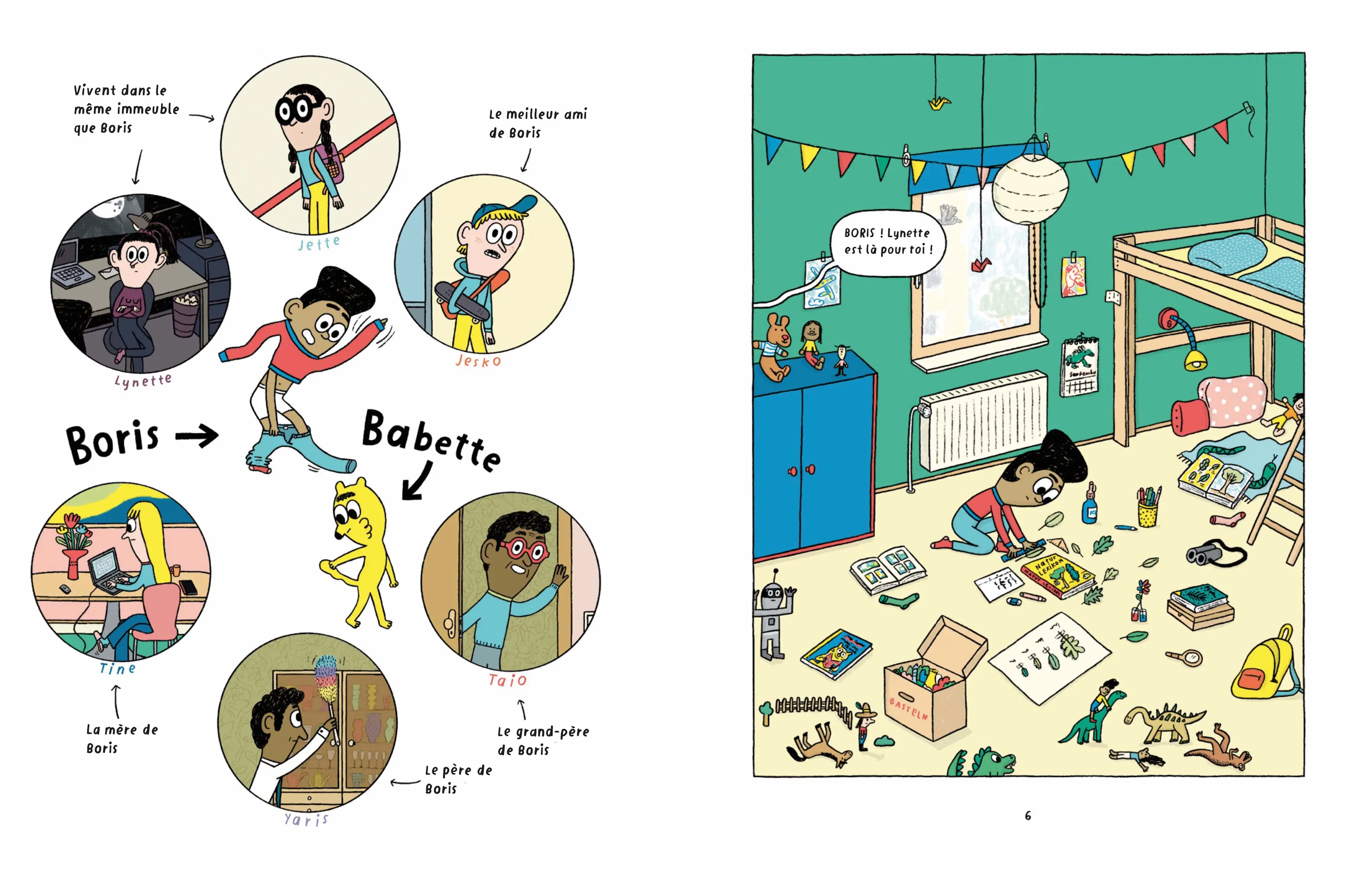Boris, Babette et tous les squelettes - une BD à l'humour décalé à dévorer à partir de 10 ans - BD - 9782095041618 - page-interieure 01