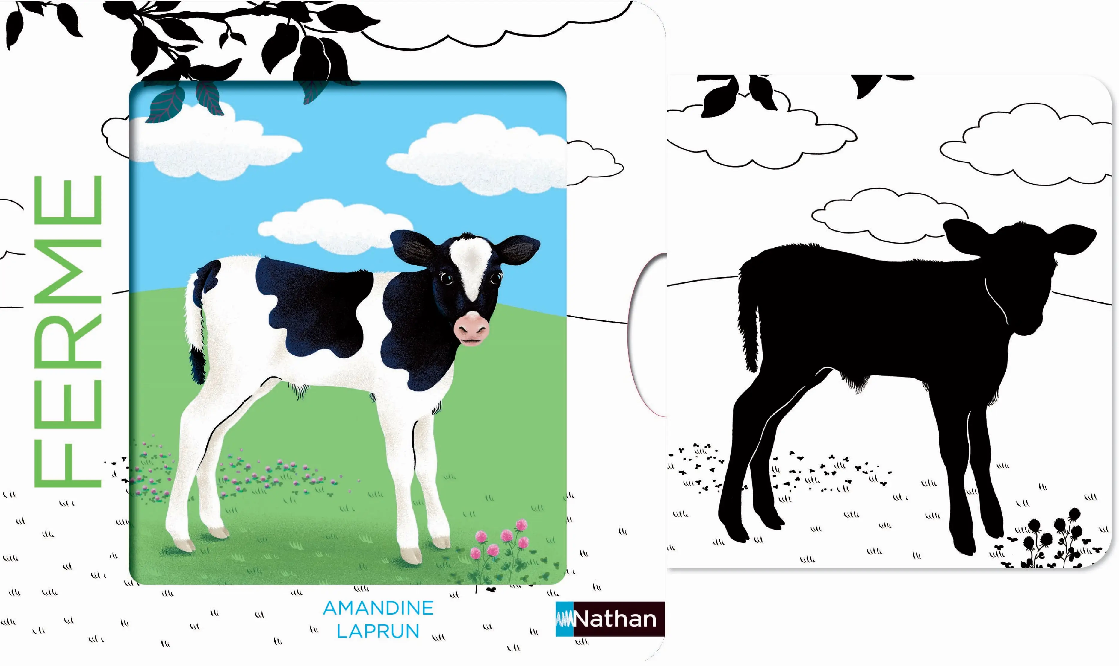Les belles couleurs - La ferme - un imagier original et interactif à découvrir dès 6 mois - Livre d'éveil - 9782095042899 - page-interieure 01