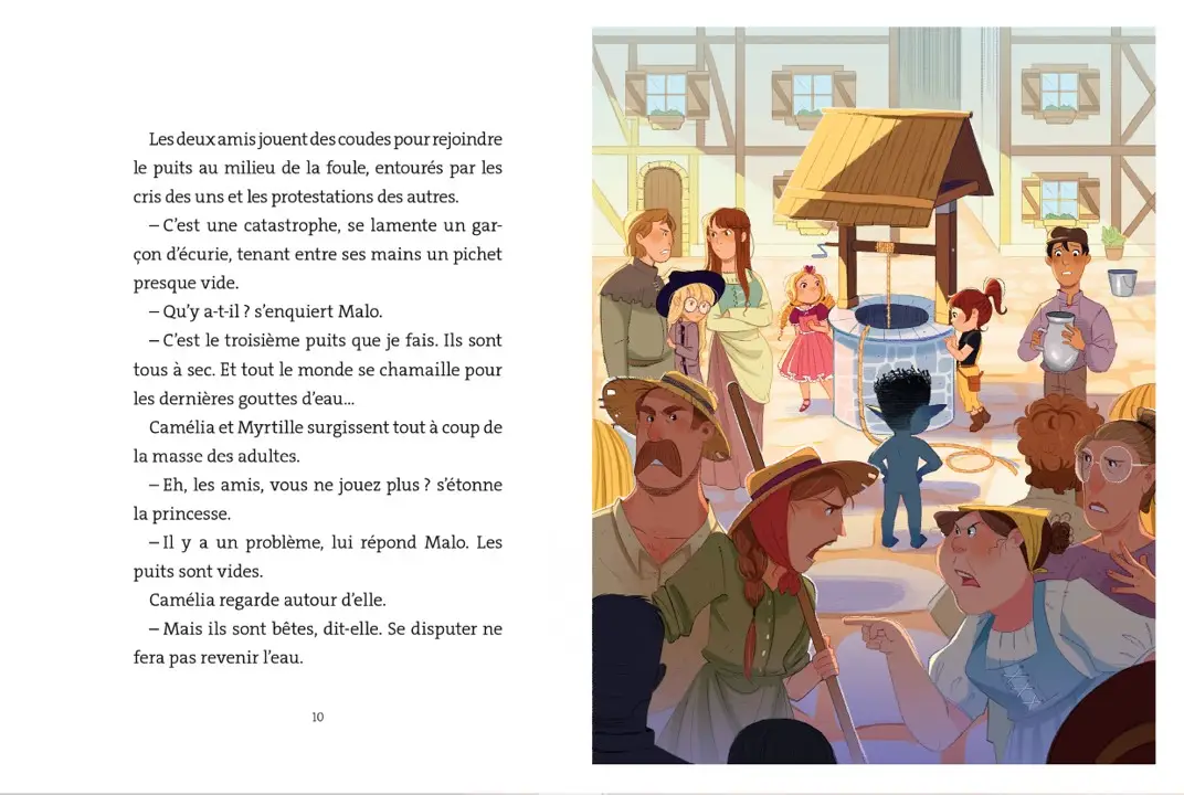 Le clan du chaudron - Le mystère du puits tout sec (T7) - dès 7 ans - Roman - 9782095043230 - page-interieure 01