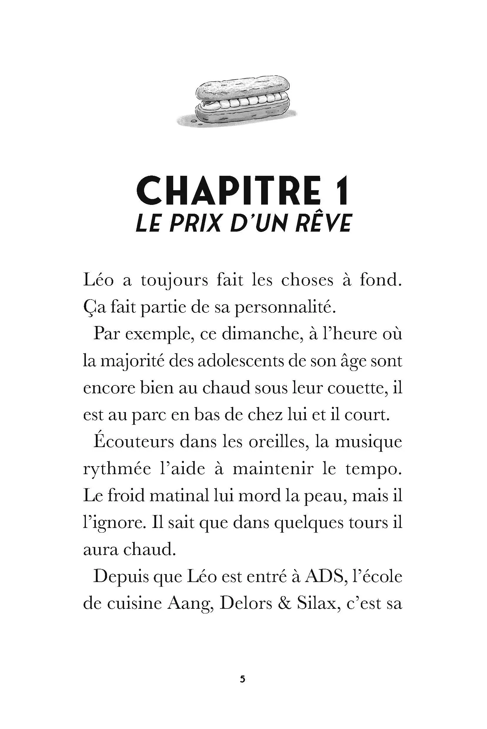 La brigade des pâtissiers - Le rêve de Léo - dès 8 ans  - Roman - 9782095043988 - page-interieure 01