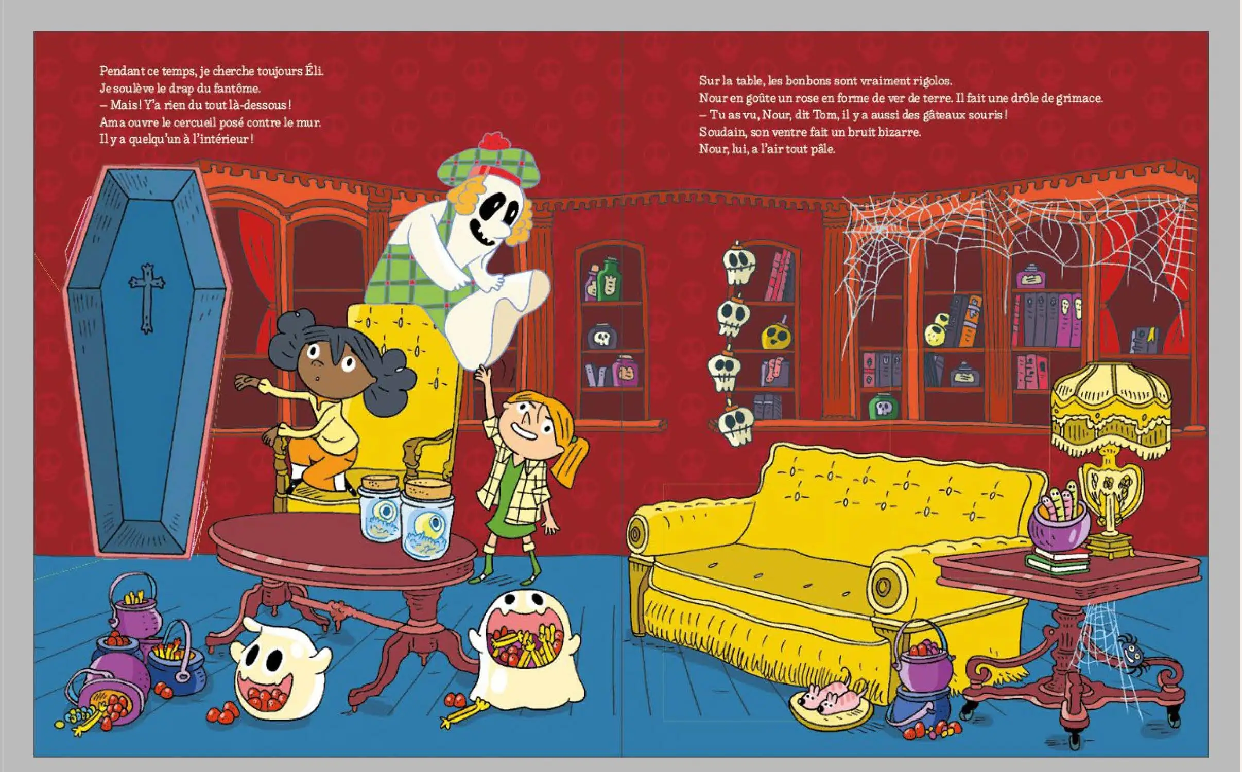 La fête des monstres - un livre POP UP 100% Halloween - dès 6 ans - Album(s) - 9782095044183 - page-interieure 01