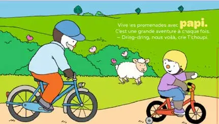 T'choupi avec papi - Tout ce que l'on aime faire avec papi, comme T'choupi - Livre avec des onglets - 1 an et plus - Livre d'éveil - 9782095044480 - page-interieure 01