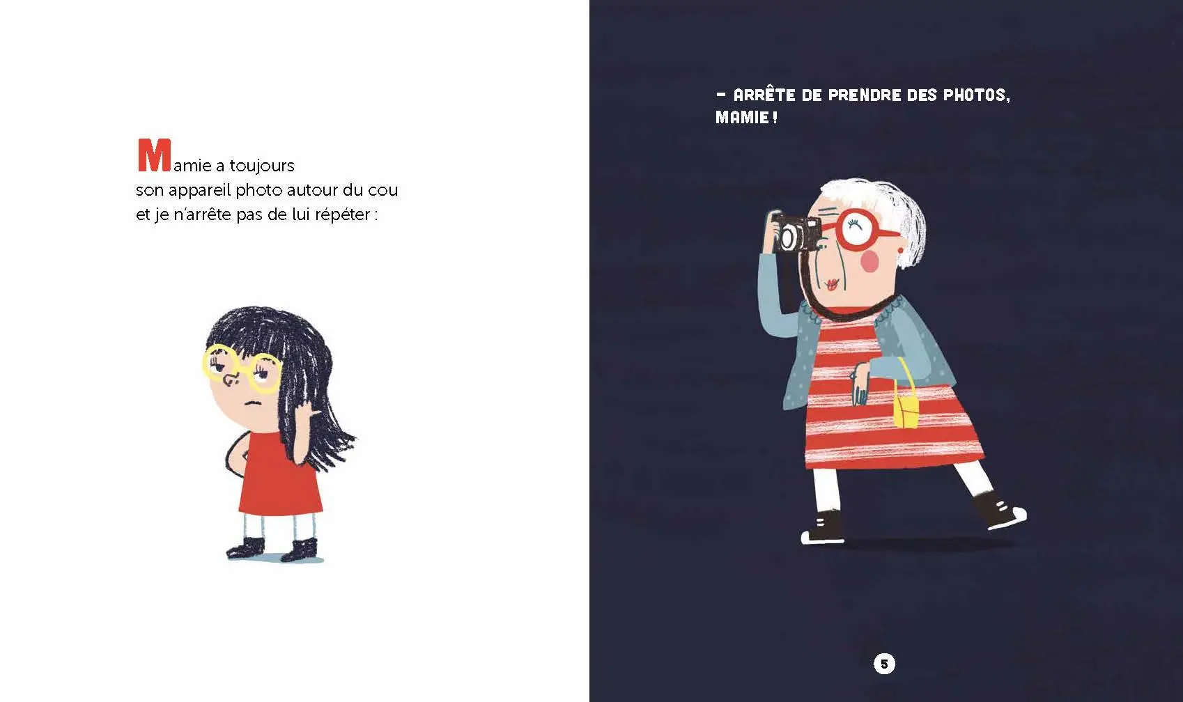 Arrête de prendre des photos Mamie ! Album illustré à partir de 3 ans - Album(s) - 9782095046699 - page-interieure 01