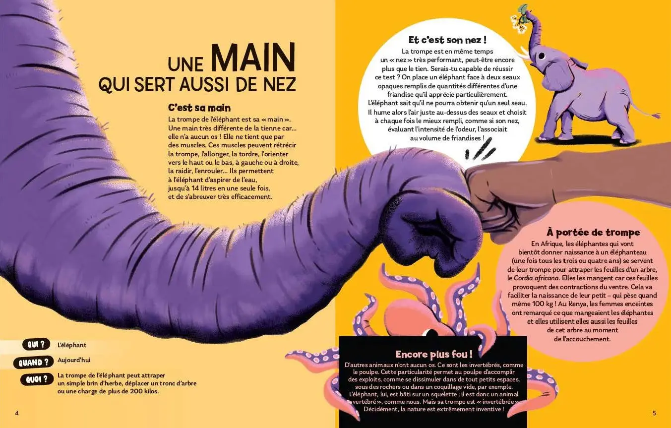 Pas croyable ! - 60 histoires incroyables mais vraies qui défient l'imagination ! - À découvrir dès 8 ans - Livre documentaire - 9782095047313 - page-interieure 01