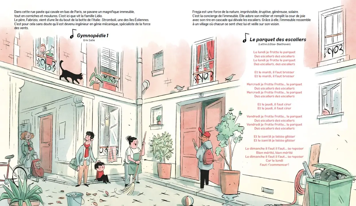 Le petit pianiste  - Une aventure musicale et touchante sur le harcèlement scolaire -  Album avec audio dès 5 ans - Album(s) - 9782095053321 - page-interieure 01