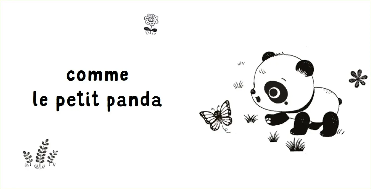 C'est noir et blanc ! - Mon livre tout doux et qui fait du bruit - Dès 3 mois - Livre d'éveil - 9782095058319 - page-interieure 01