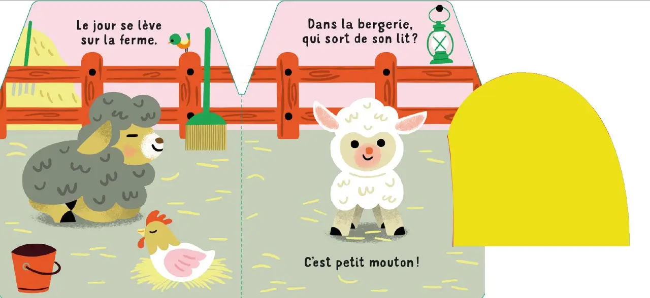 Cache-Cache petit mouton - le petit mouton arrive pour Pâques - Dès 6 mois - Livre d'éveil - 9782095058463 - page-interieure 01