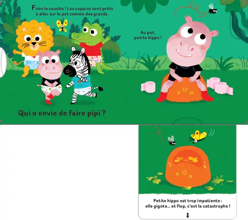Au pot, les super-héros ! - Pour transformer l'apprentissage du pot en une aventure héroïque ! - Dès 18 mois - Livre d'éveil - 9782095058845 - page-interieure 01