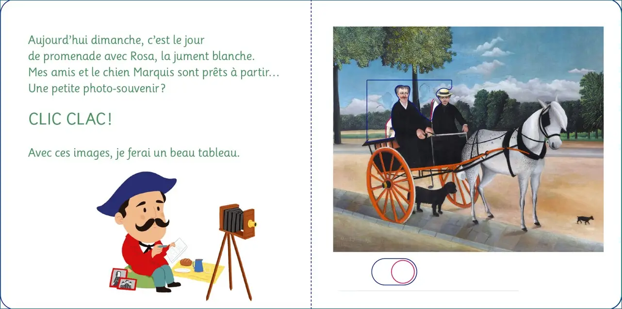 Petit Douanier Rousseau - Tralal'art - Dès 2 ans - Livre d'éveil - 9782095059071 - page-interieure 01