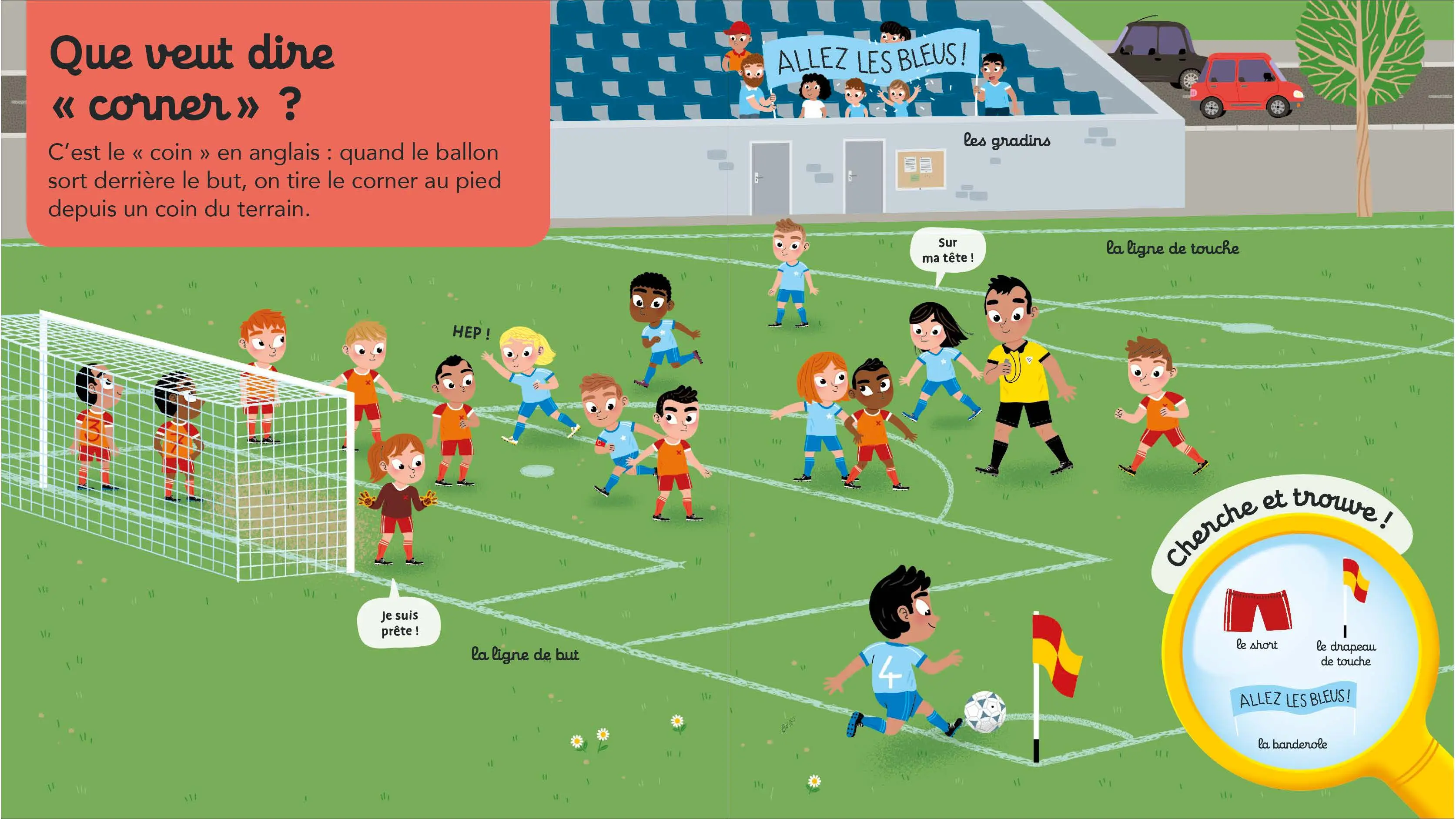Questions/Réponses : Le football - Passion football pour les tout-petits - Dès 2 ans - Livre documentaire - 9782095060343 - page-interieure 01