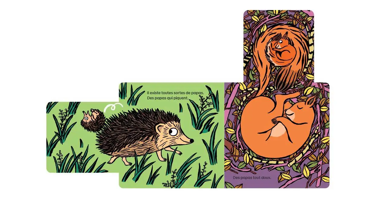 Super Papas - Un livre animé et tendre qui fait honneur à tous les papas - Dès 12 mois  - Livre d'éveil - 9782095060541 - page-interieure 01