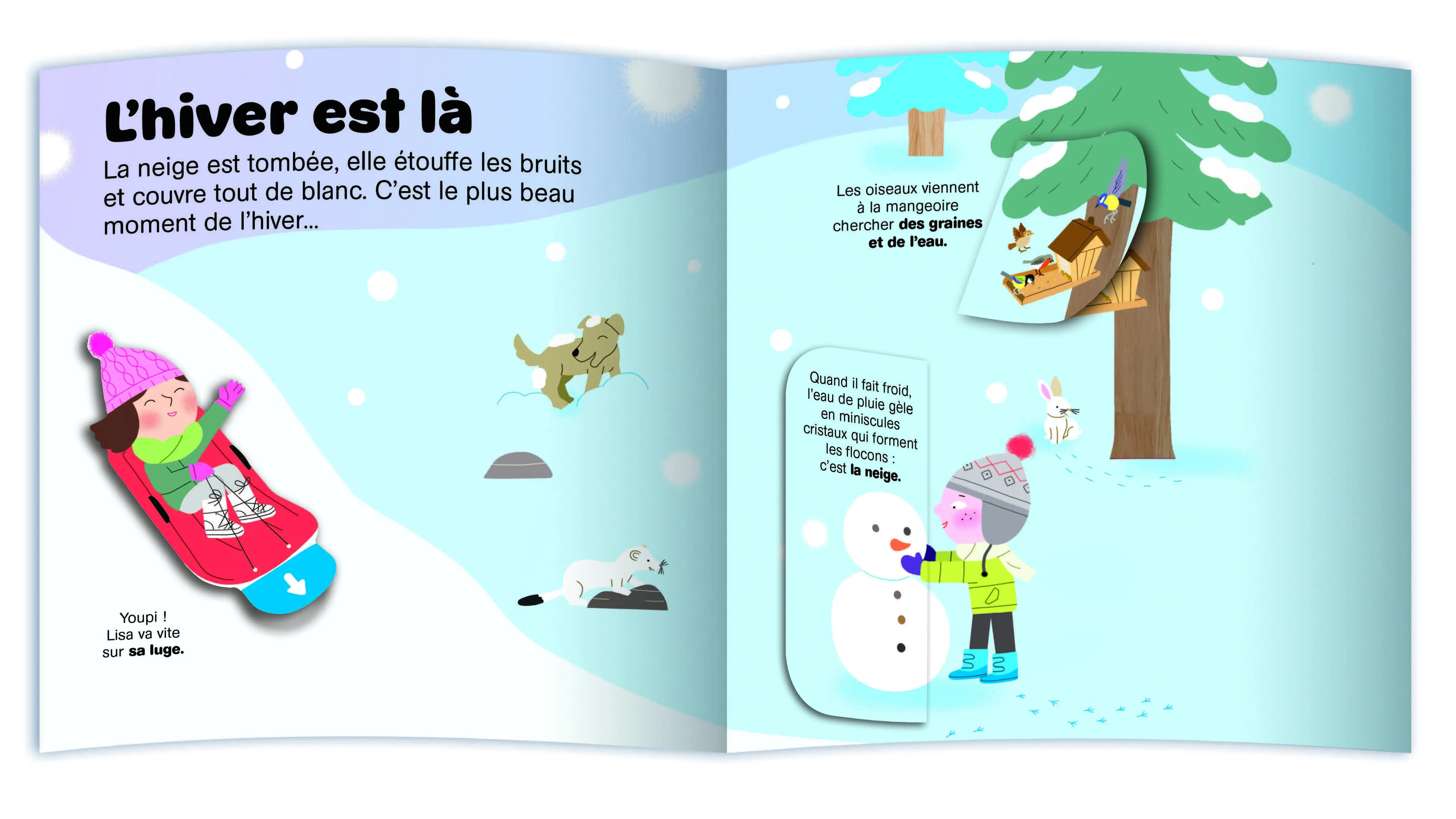 Les 4 saisons - Livre animé Kididoc- Dès 4 ans - Livre documentaire - 9782095061821 - page-interieure 01