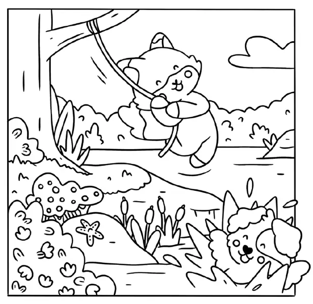 Mon petit monde cosy - So nature ! - Livre de coloriage kawaii avec 30 dessins de nature - Tout public - Cahier d'activités - 9782095062477 - page-interieure 01