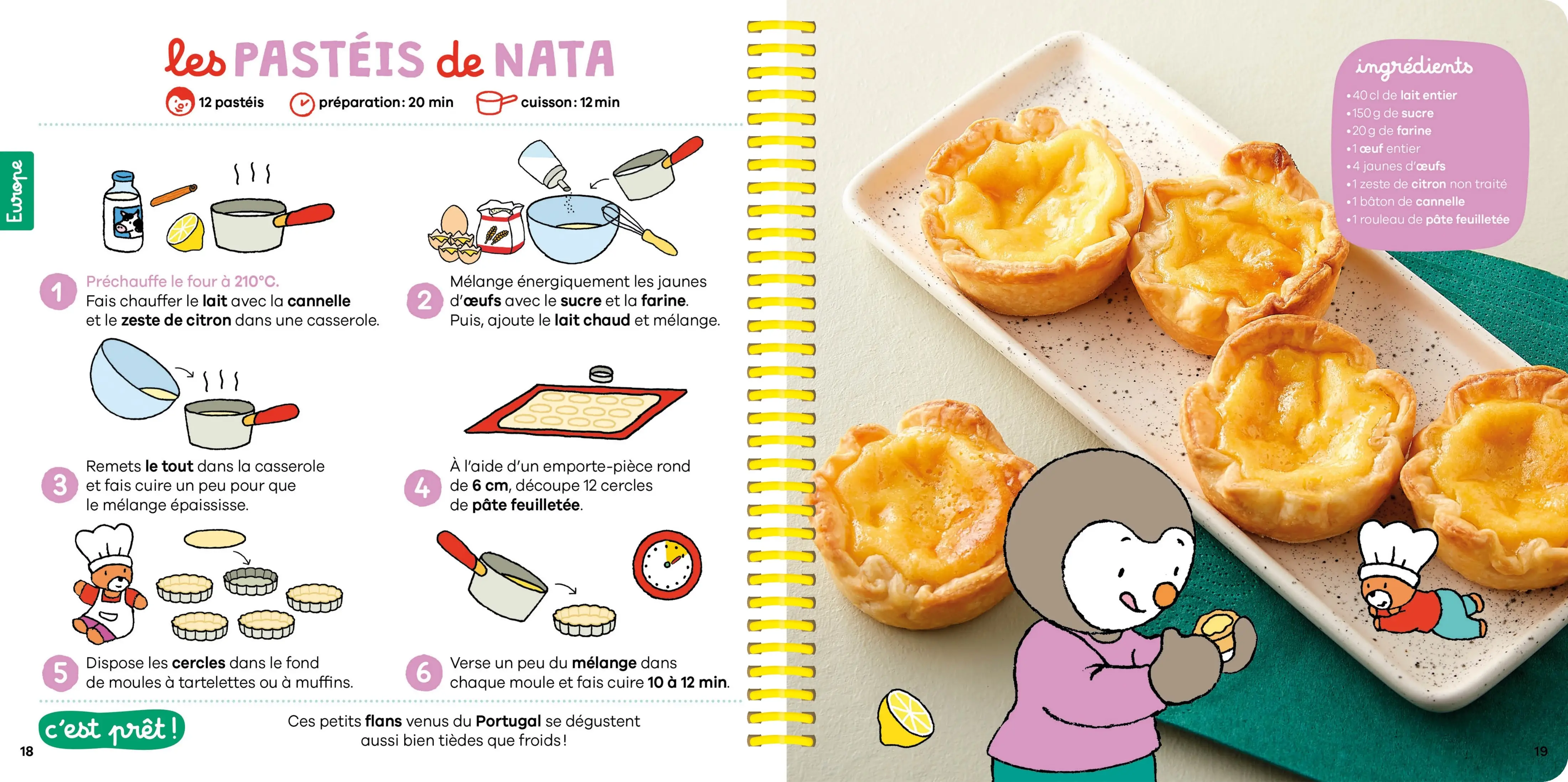 Mes recettes autour du monde T'choupi - Le livre gourmand des petits cuisiniers ! - Dès 2 ans - Livre - 9782095063092 - page-interieure 01