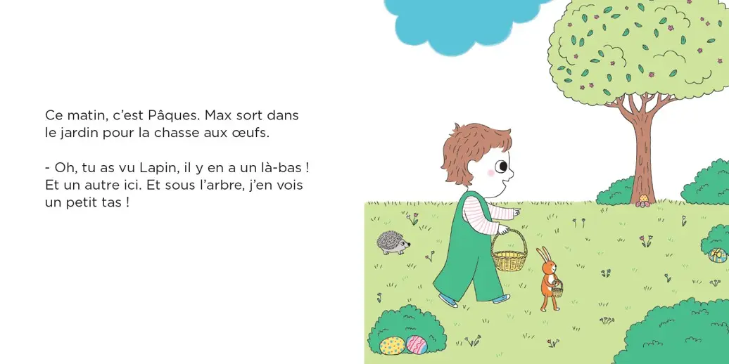 Max et Lapin - Le chocobus - Un album de Pâques qui célèbre le partage -  Dès 3 ans - Album(s) - 9782095064532 - page-interieure 01