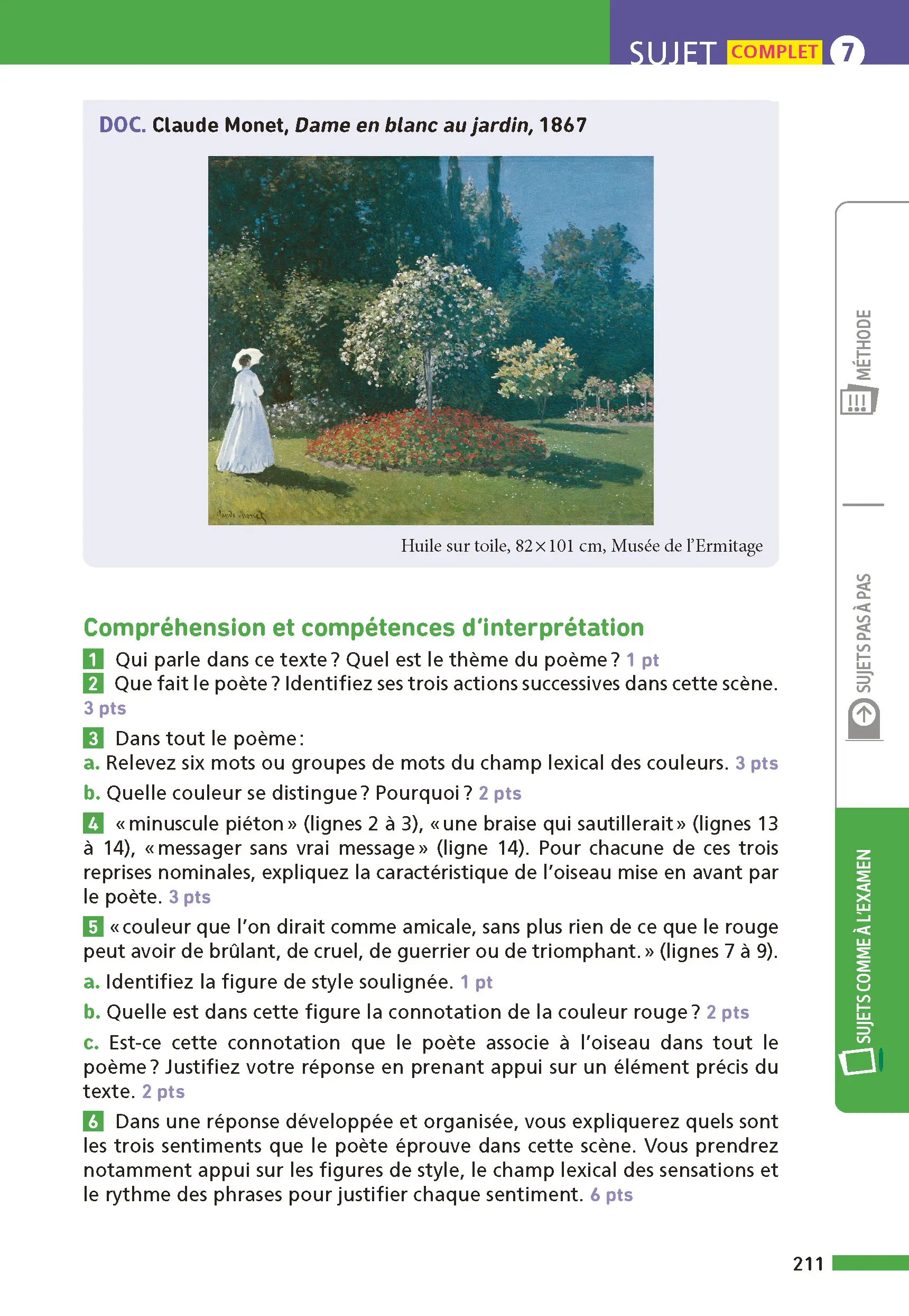 Annales ABC du Brevet 2026 - Français 3e - Sujets et corrigés + fiches de révisions - Livre parascolaire - 9782095050252 - page intérieure 010