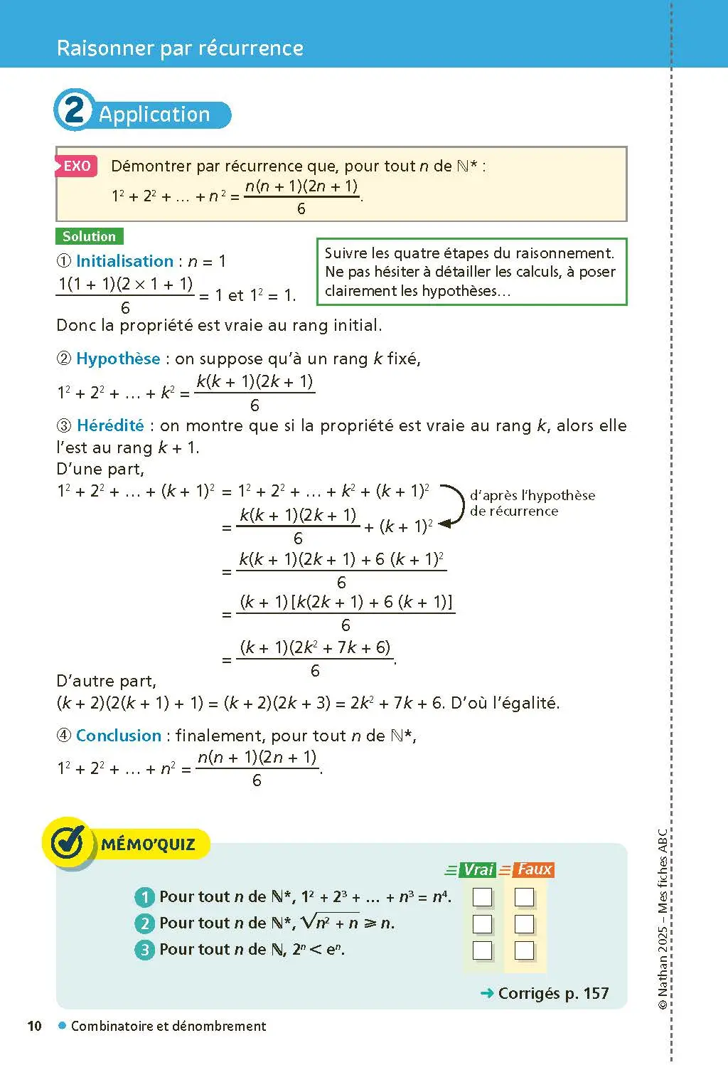 Mathématiques Terminale - Mes fiches pour le BAC Tle - BAC 2027 - EPUB - Fiches - 9782095050962 - page intérieure 010