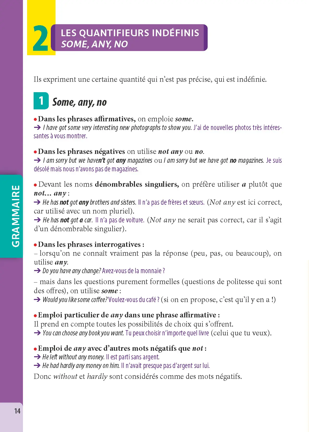 Anglais Lycée (2de-1re-Terminale) - ABC Excellence - Bac 2027 - Enseignement commun - Cours complets, Notions-clés et vidéos, Points méthode, Exercices et corrigés détaillés - Livre de cours, méthode et exercices - 9782091571454 - page intérieure 014