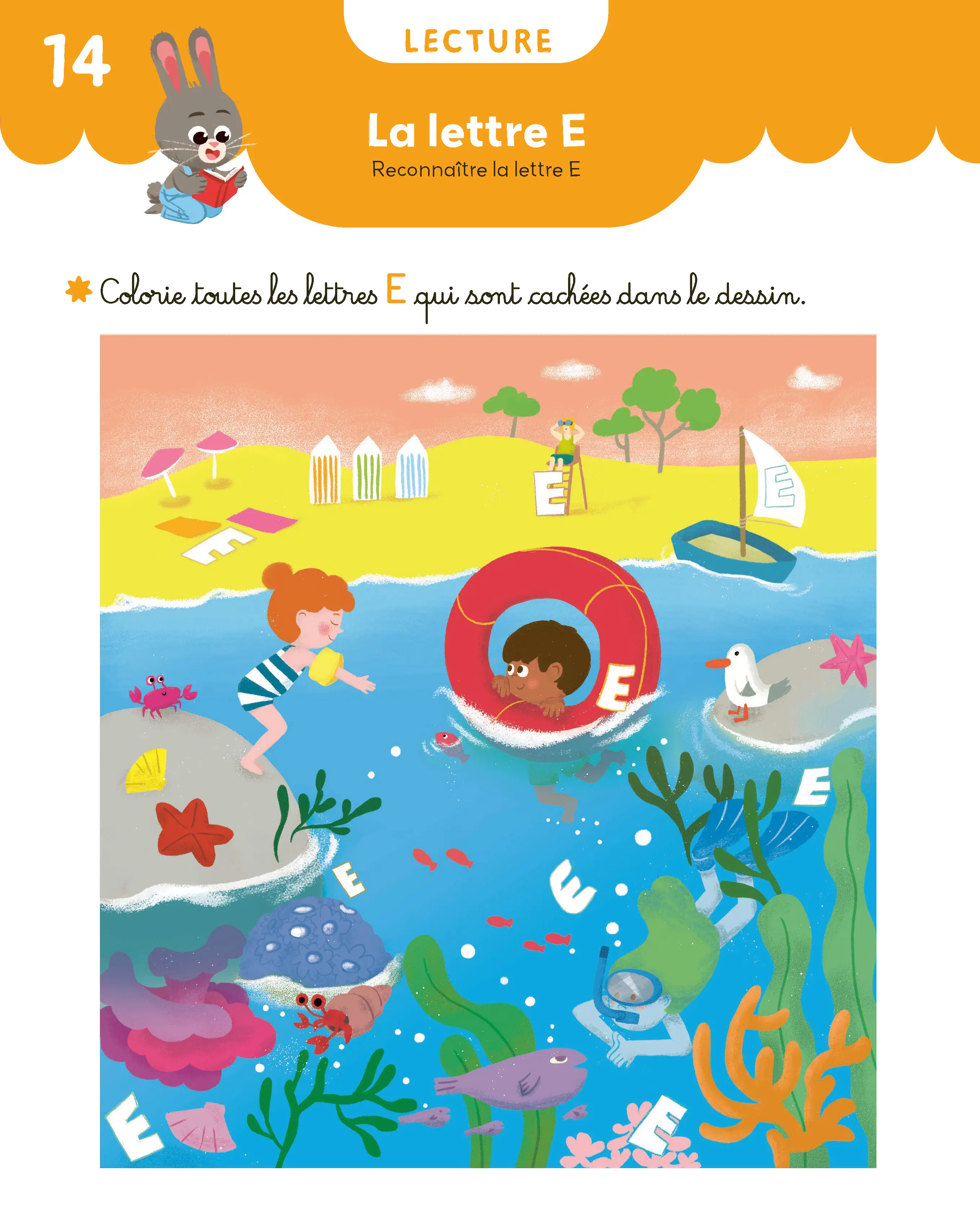 Mon Cahier Maternelle - Petite section 3-4 ans - Apprentissages scolaires complets - graphisme, lecture, maths, découverte du monde - Cahier d'exercices - 9782095047276 - page intérieure 014