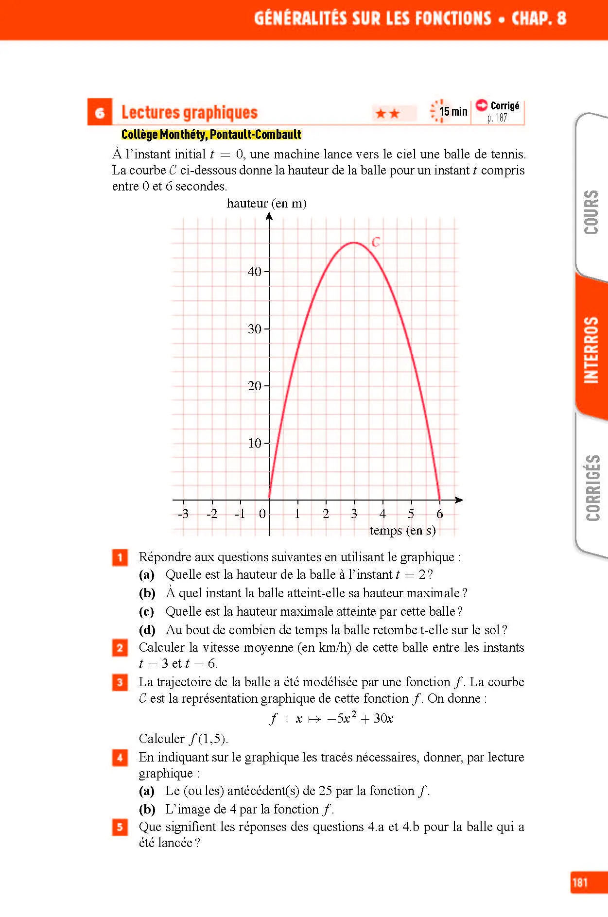 Maths 3e - Interros des collèges - Les vrais exos - des centaines d'exercices avec corrigés détaillés - Brevet 2027 - Cahier d'exercices - 9782091573120 - page intérieure 02