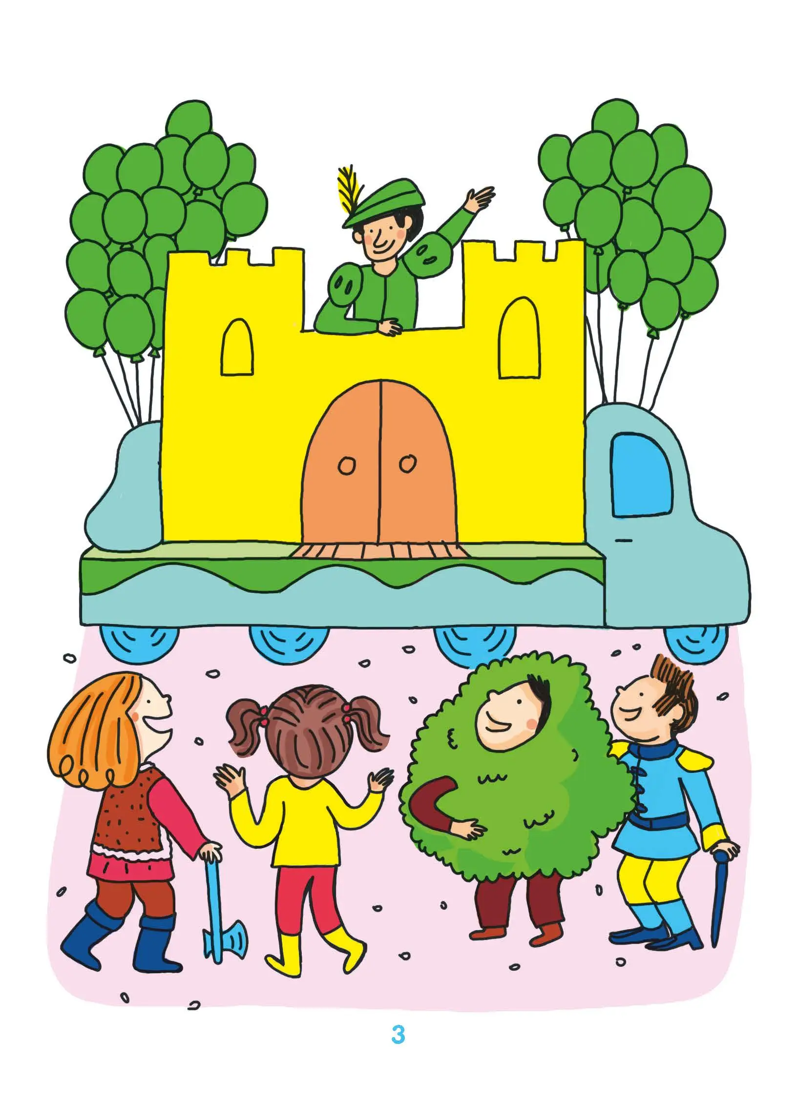 Regarde, je lis avec Noé et Mila - lecture CP - Niveau 1 - Jour de carnaval - Roman - 9782091934938 - page intérieure 02