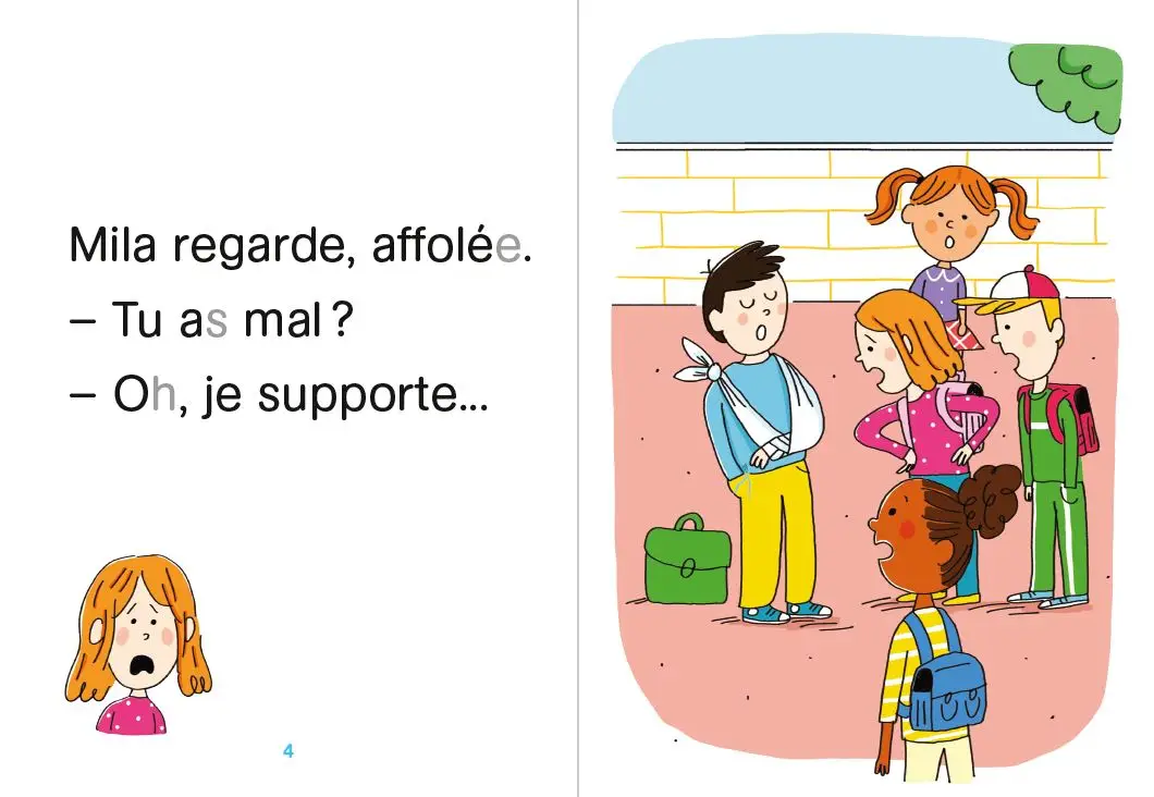 Regarde, je lis avec Noé et Mila - lecture CP - Niveau 1 - La blessure de Noé - Roman - 9782091935003 - page-interieure 02