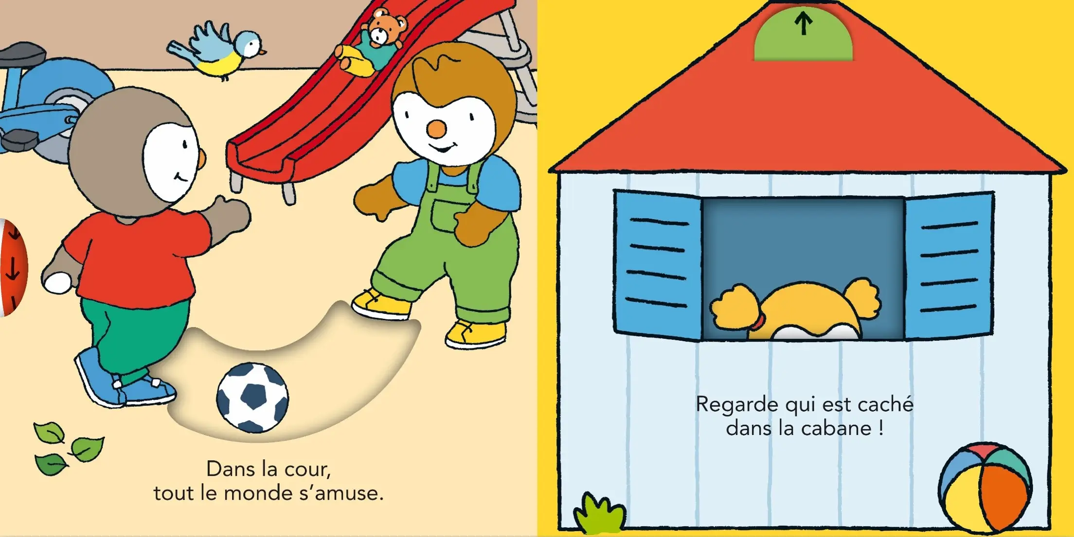 T'choupi va à l'école comme un grand - Histoire animée - Dès 2 ans - Livre d'éveil - 9782092491652 - page intérieure 02