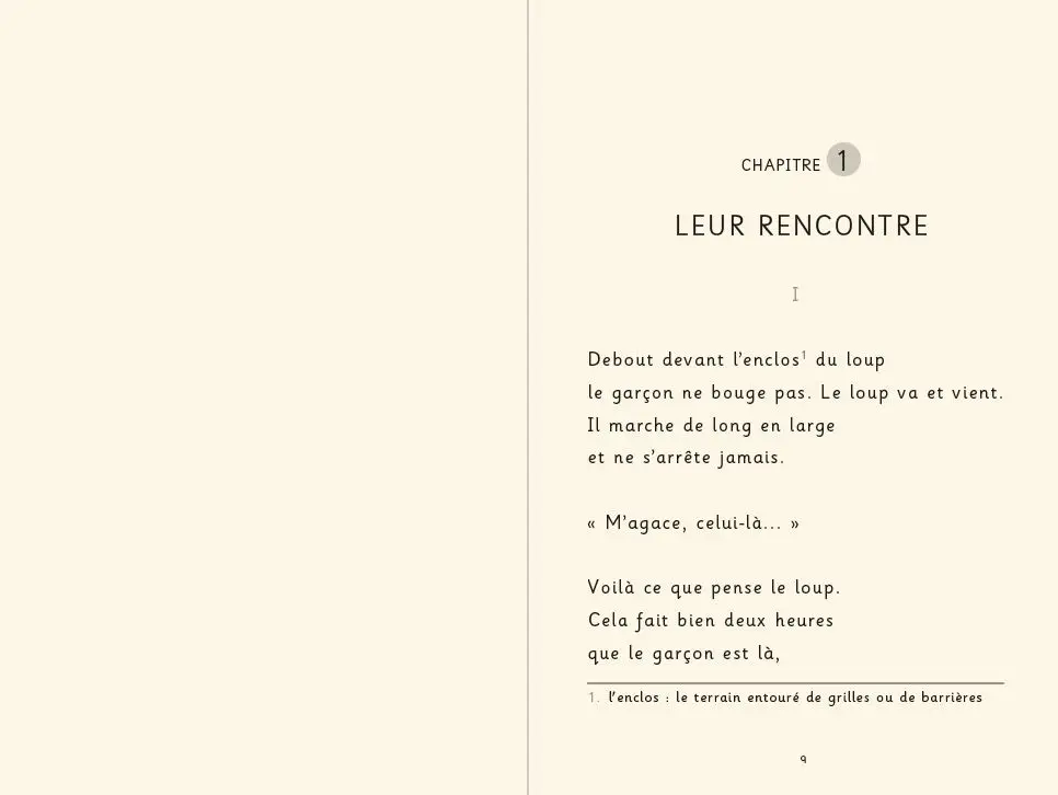 L'oeil du loup (version Dys) - Daniel Pennac - Roman dès 9 ans - collection Dyscool - Roman - 9782092493298 - page-interieure 02