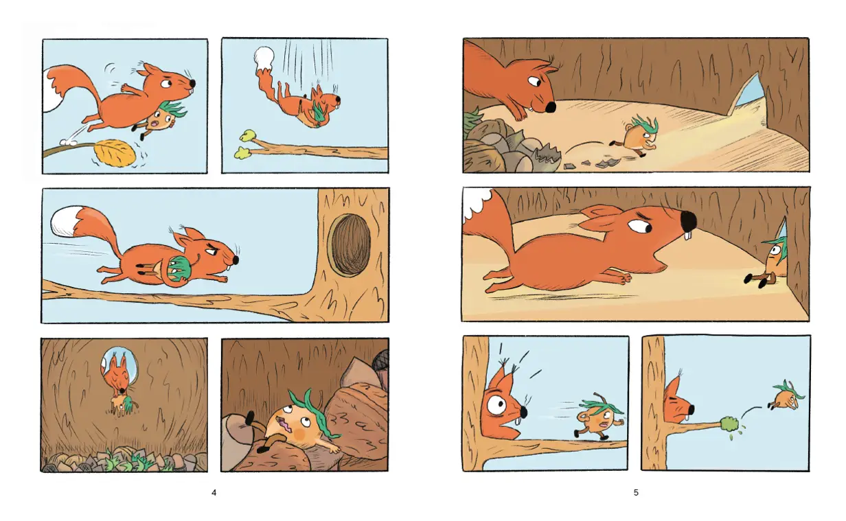 Roule, Noisette - MINI BULLES - BD - Dès 3 ans - BD - 9782092494479 - page-intérieure 02