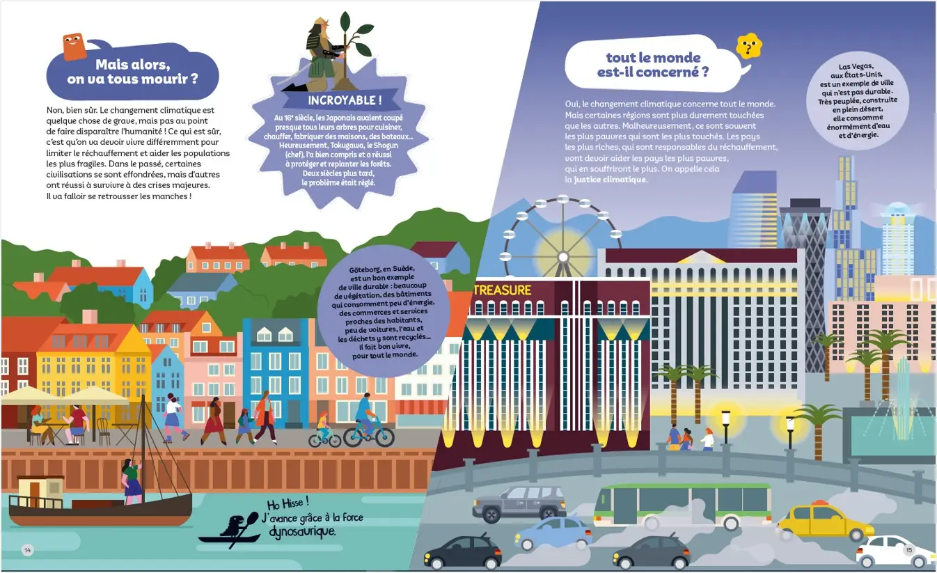Le changement climatique - Questions/Réponses - Pour comprendre les défis du  changement climatique dès 7 ans - Livre documentaire - 9782092495247 - page-interieure 02