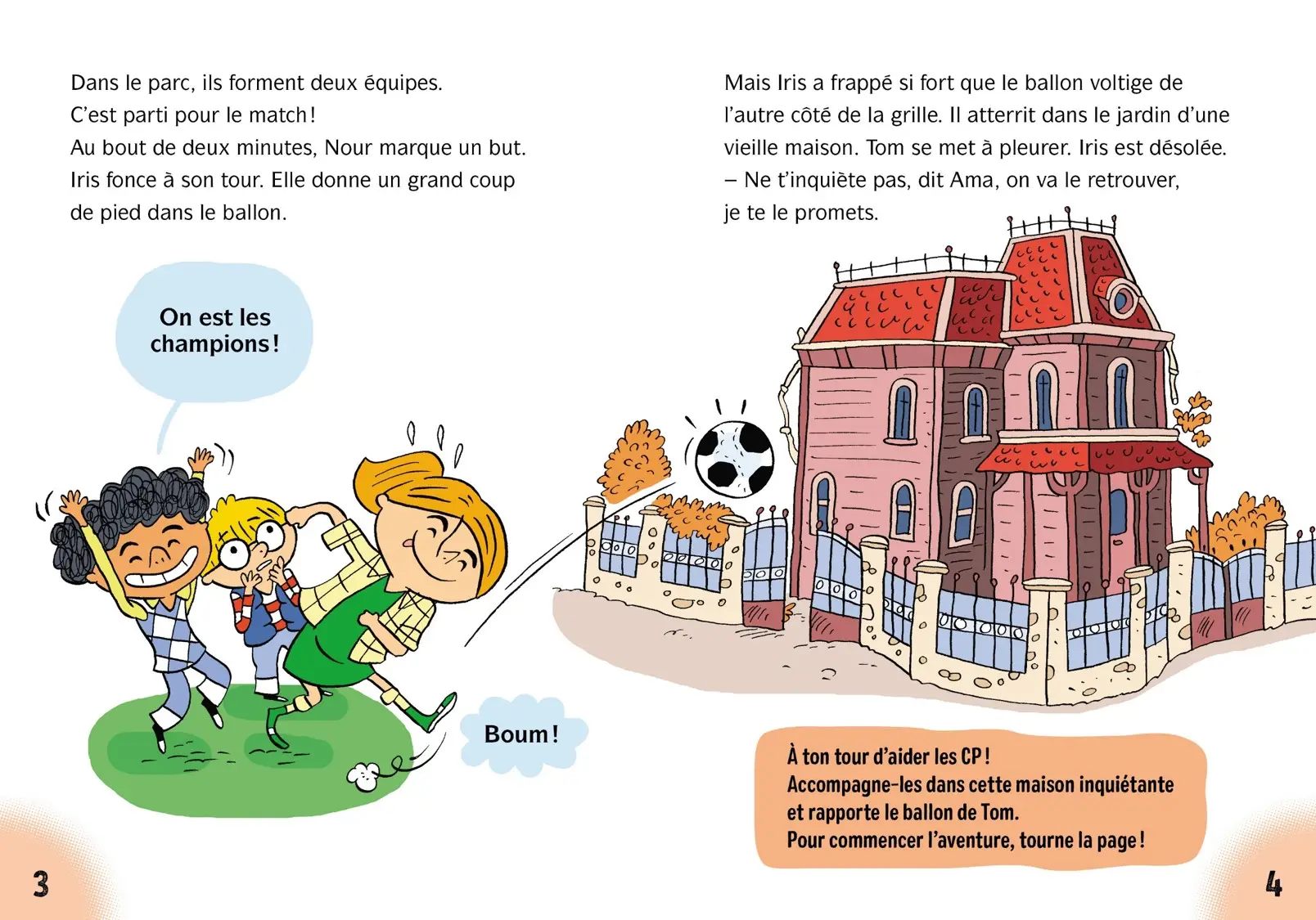 Mon premier Escape Game - Frissons au CP !  : Piégés dans le manoir hanté - Dès 6 ans - Roman - 9782092496473 - page-intérieure 02