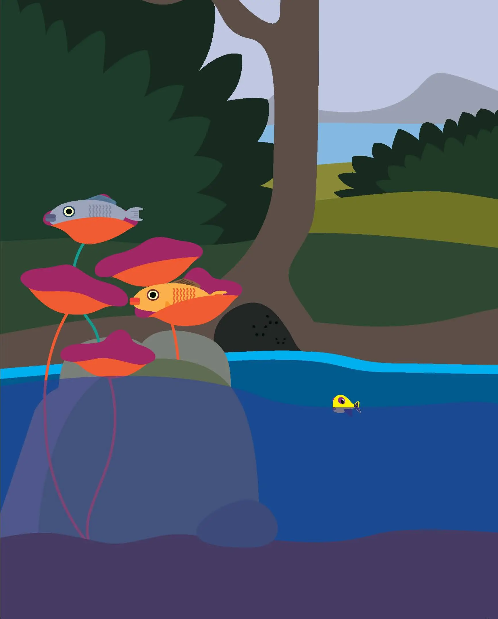 1 poisson, 3 voleurs, 1 dragon - Album - Dès 3 ans - Album(s) - 9782092551592 - page intérieure 02