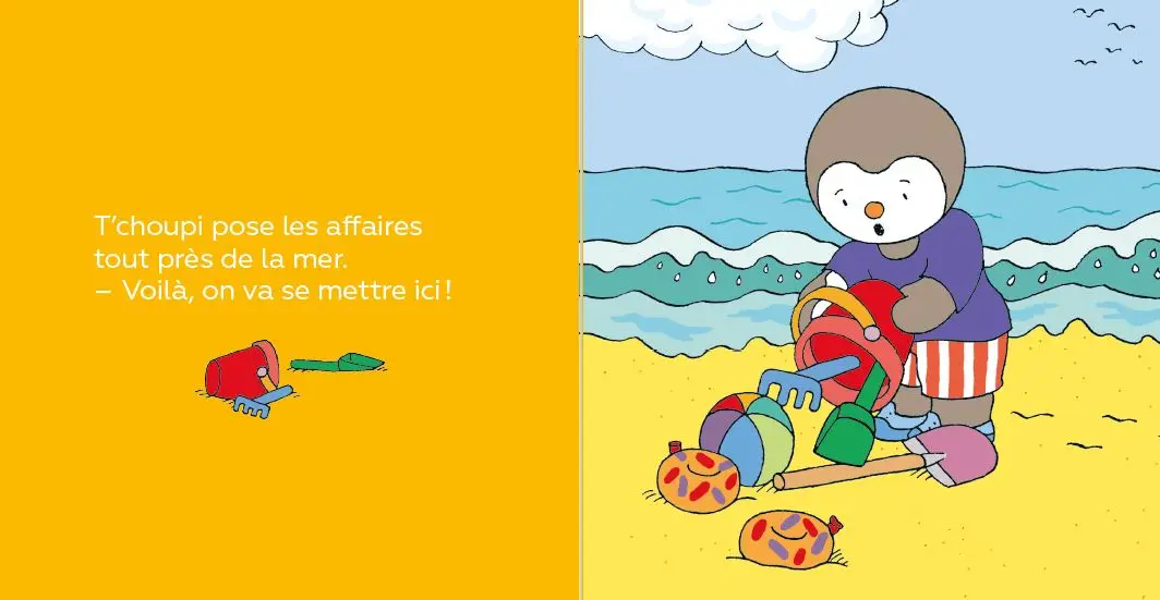 T'choupi se baigne - Dès 2 ans - Album(s) - 9782092574218 - page-interieure 02
