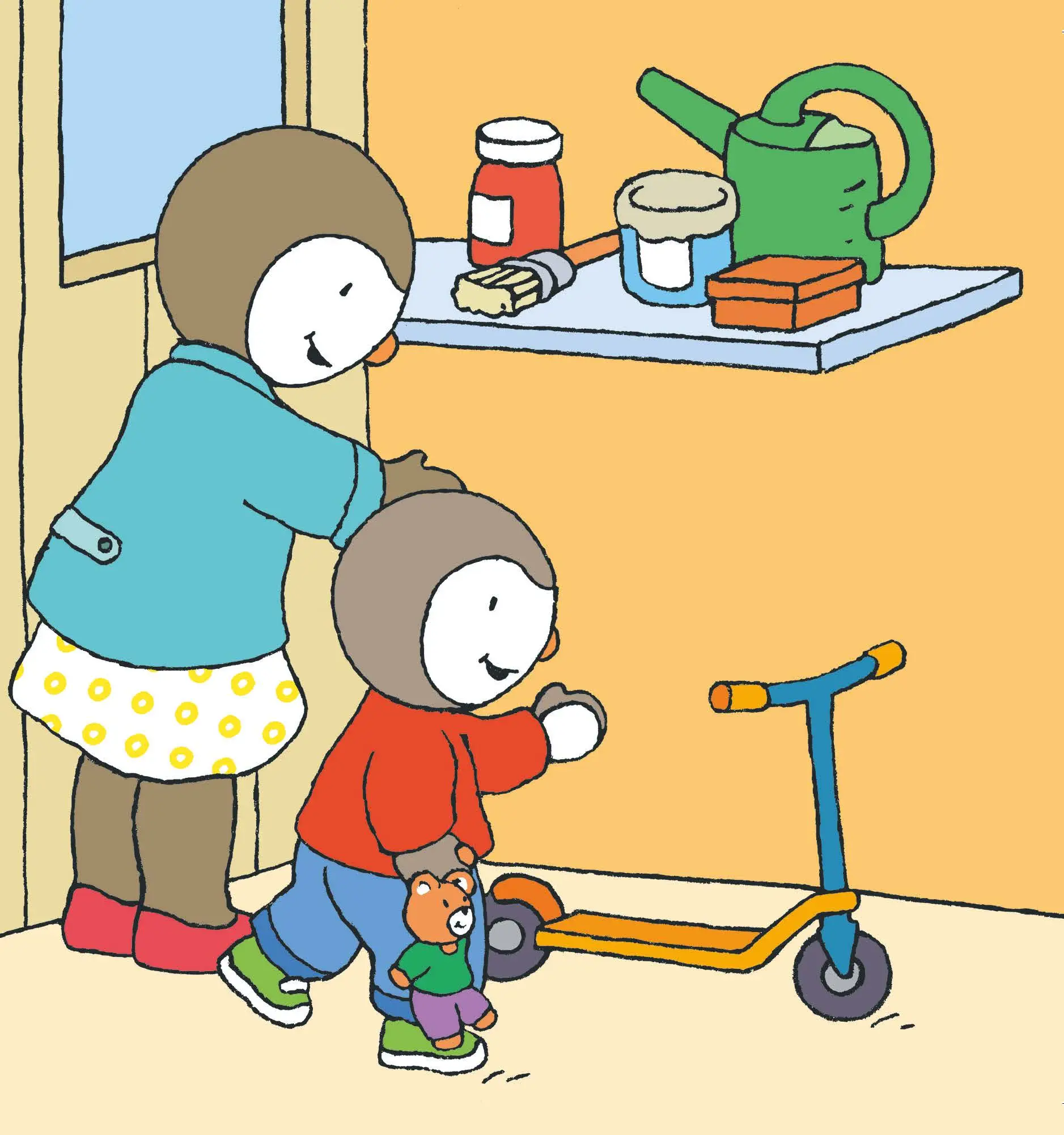 T'choupi fait de la trottinette - Dès 2 ans - Album(s) - 9782092590287 - page intérieure 02