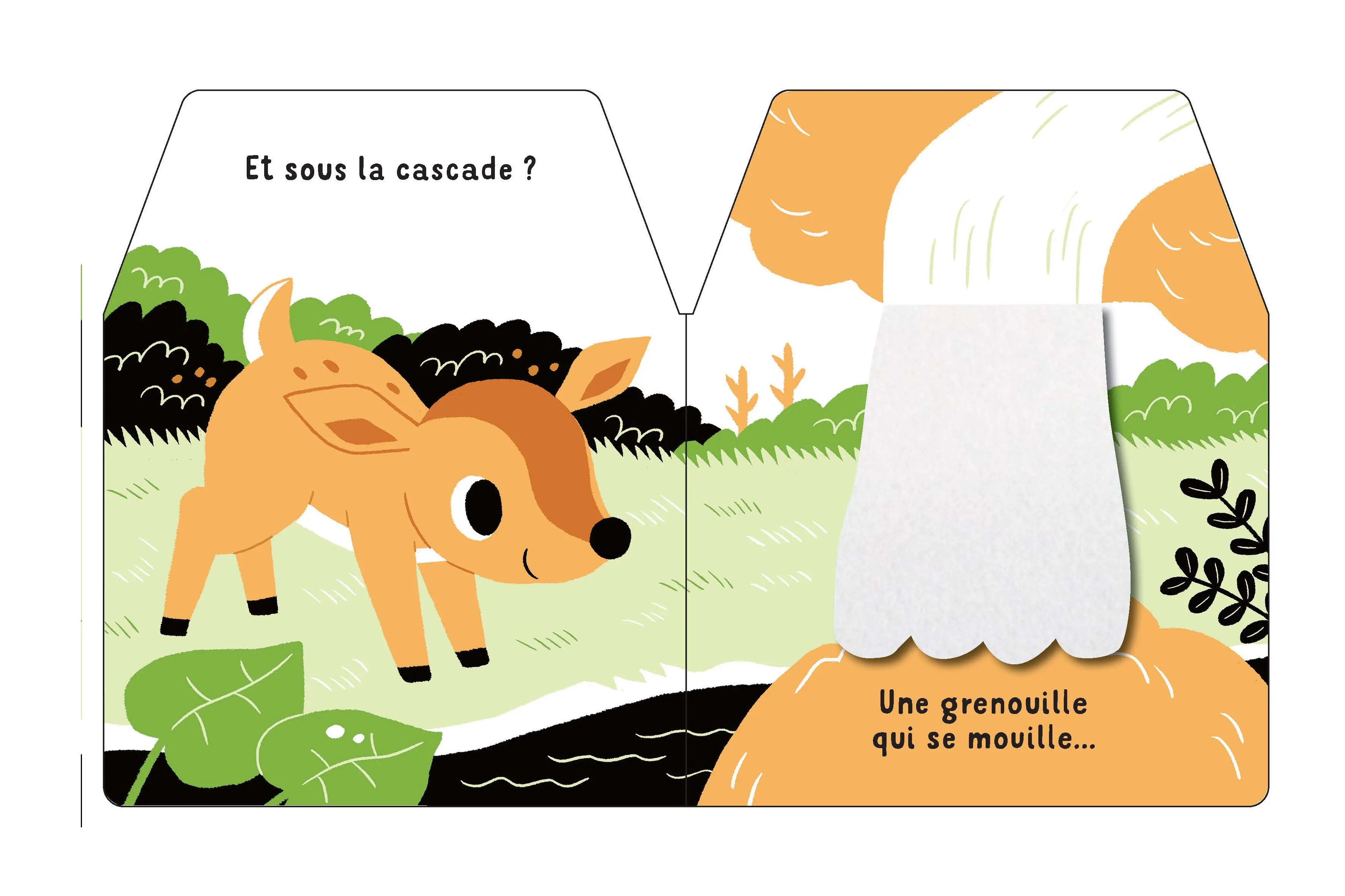 Cache-cache petit faon - Livre matière - éveil -  Dès 6 mois - Livre d'éveil - 9782092592120 - page intérieure 02