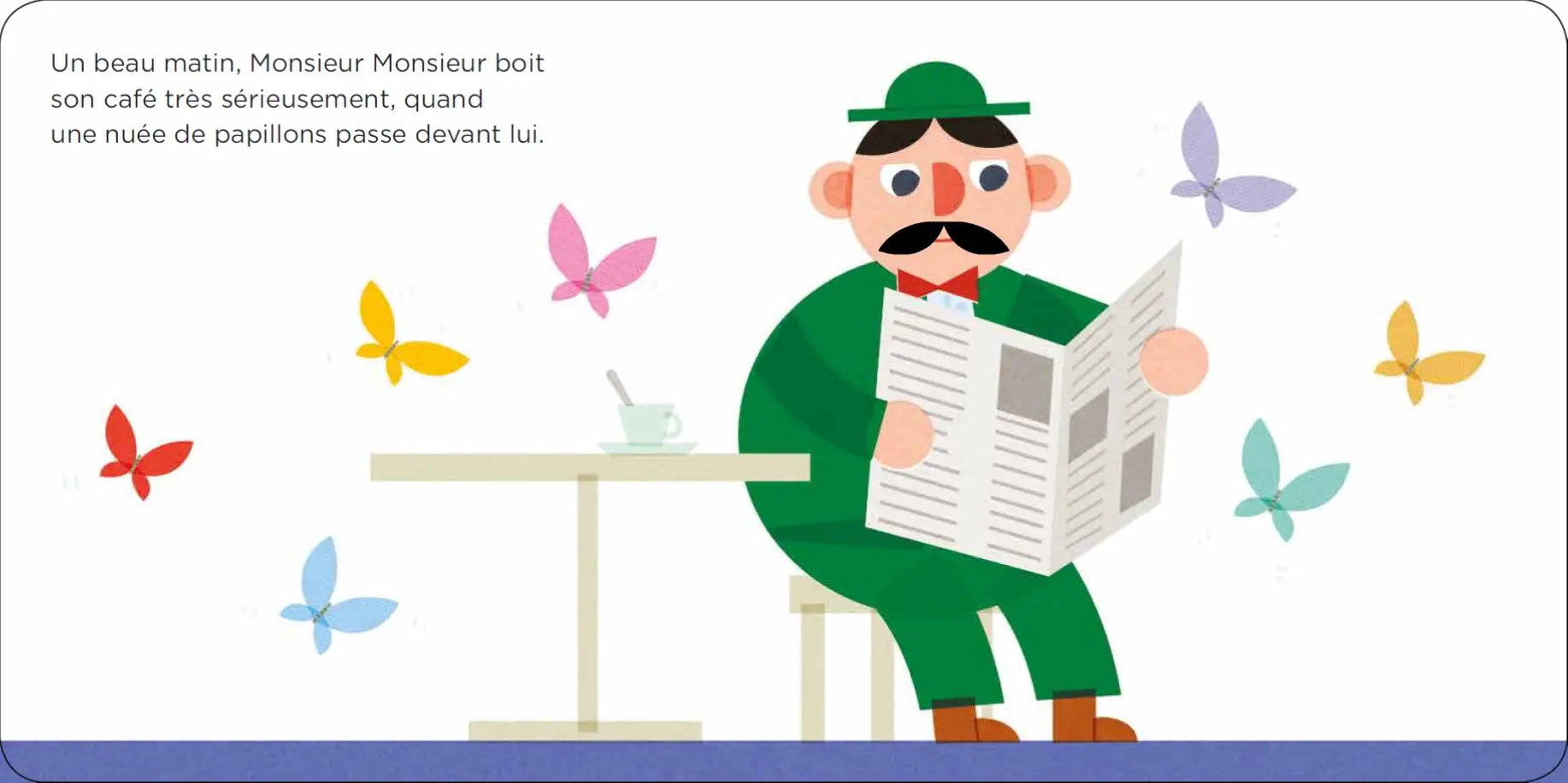 La moustache de Monsieur Monsieur - Dès 2 ans - Album(s) - 9782092592922 - page intérieure 02