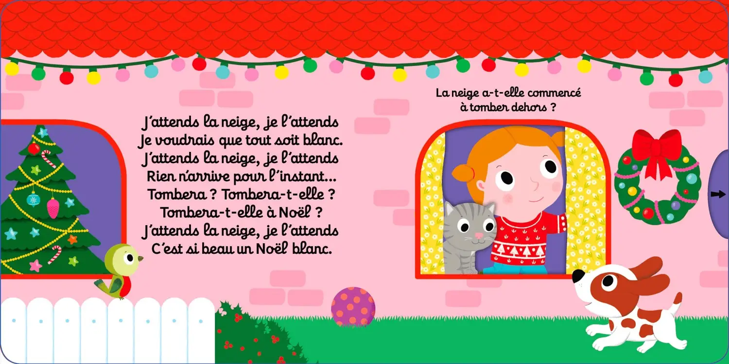 Mes comptines de Noël - Livre Sonore et animé Kididoc - Dès 1 an - Livre documentaire - 9782092596456 - page-interieure 02