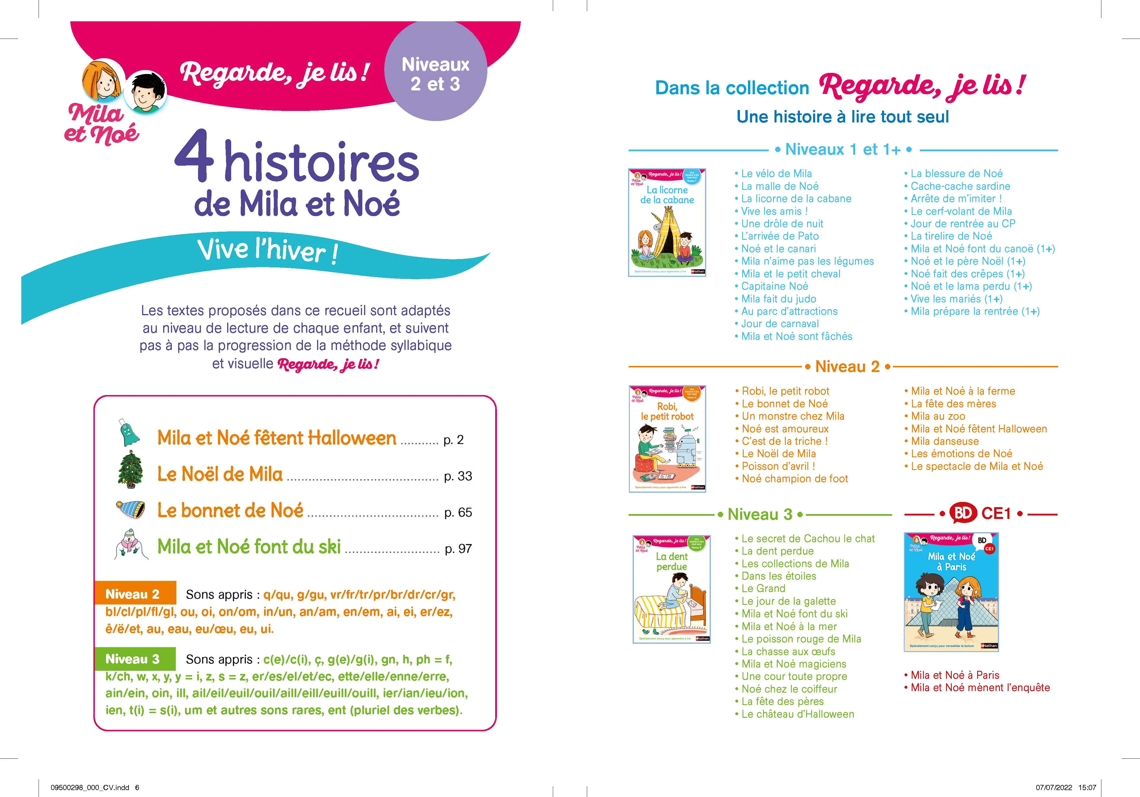 Vive l'hiver ! - 4 histoires de Mila et Noé - Regarde je lis ! - Dès 6 ans - Roman - 9782095002985 - page-intérieure 02