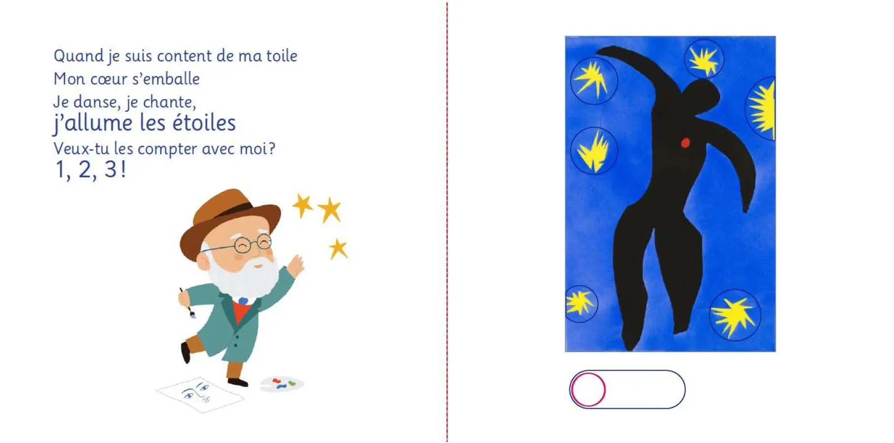 Petit Matisse - Tralal'art - 5 animations ludiques pour découvrir l'un des peintres les plus connus - Dès 12 mois - Livre d'éveil - 9782095014544 - page-interieure 02