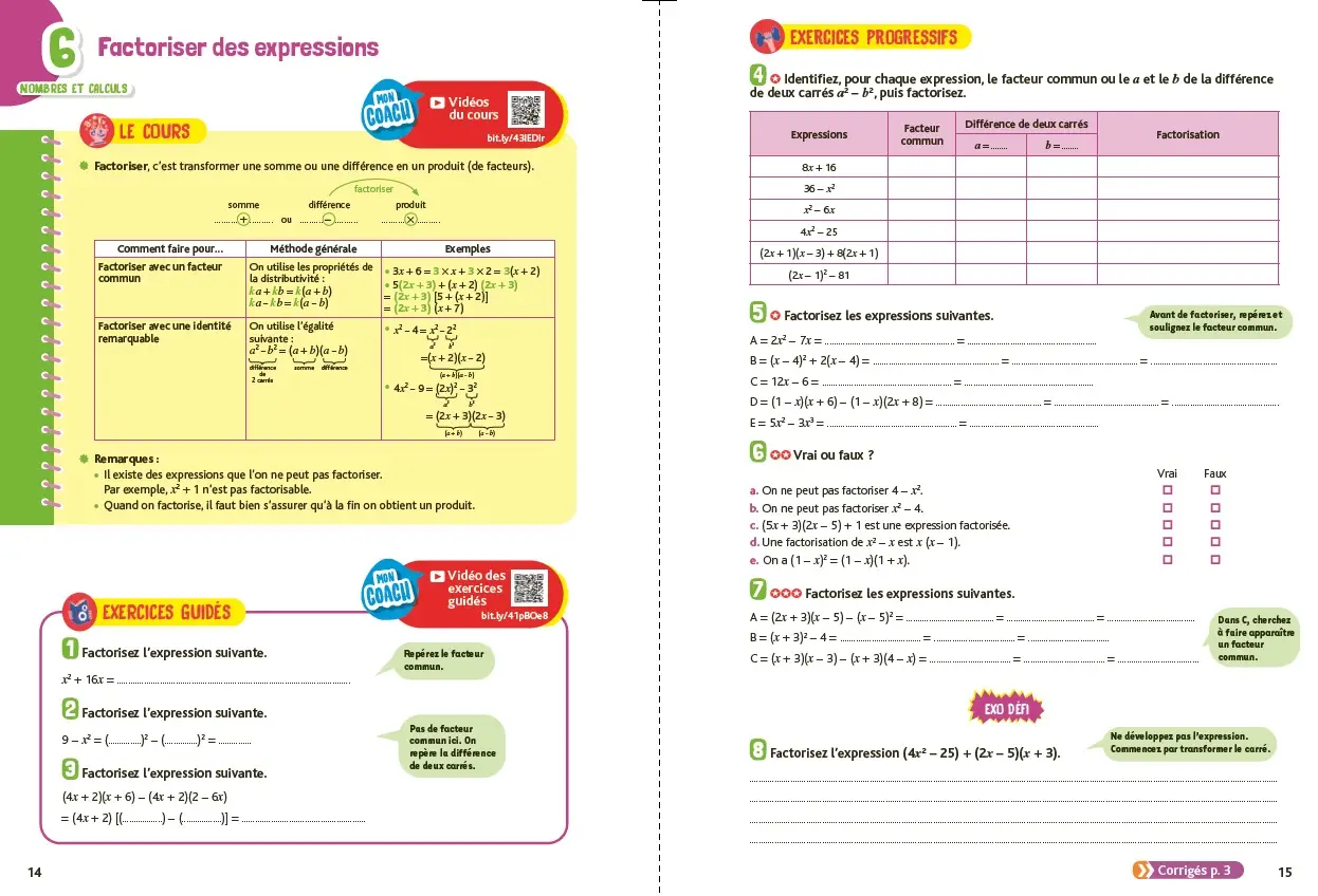 Mon coach Maths 3e avec Nicolas Herla - Livre de cours, méthode et exercices - 9782095022198 - page-interieure 02
