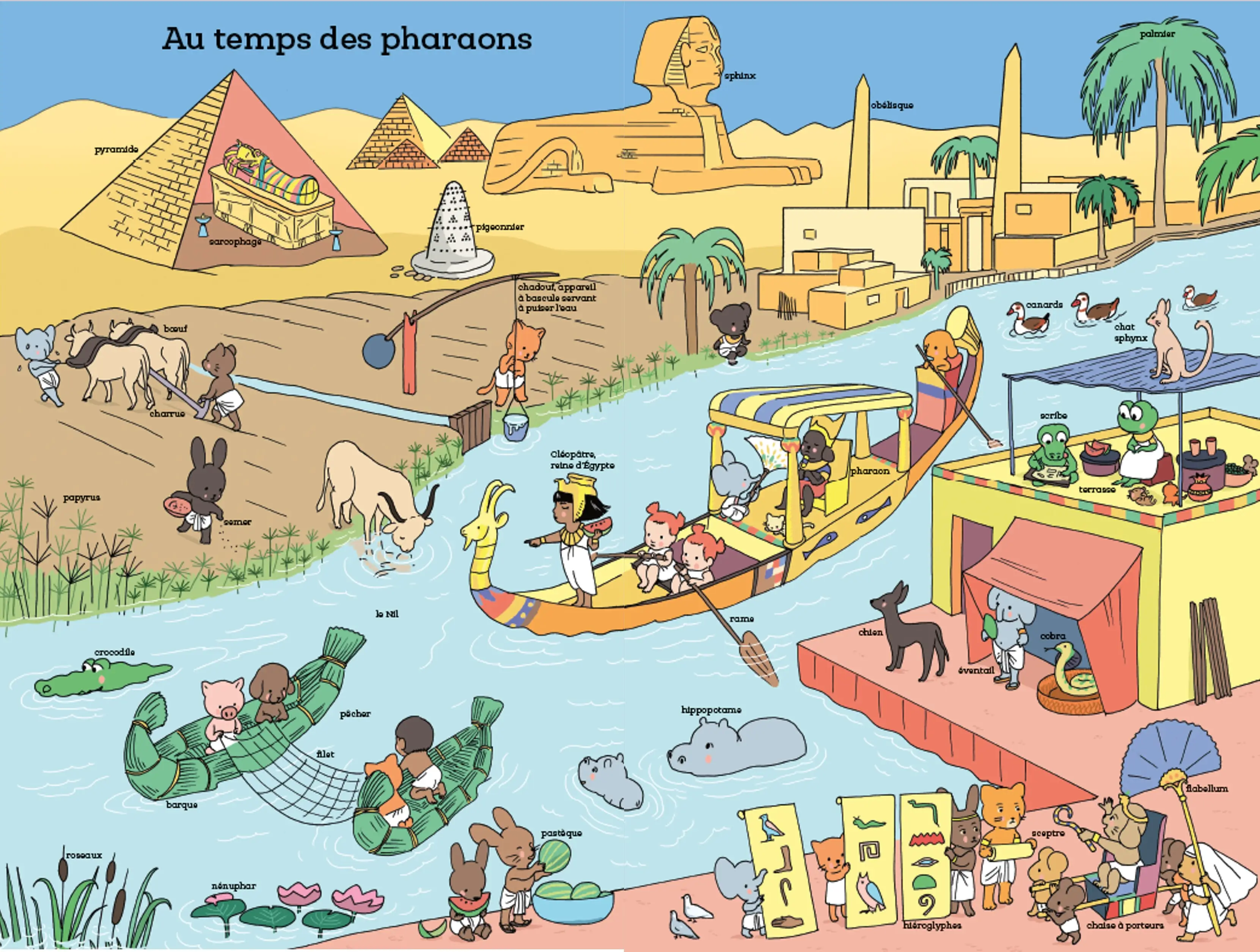 Toute une histoire - 800 mots en images pour voyager dans le temps - dès 3 ans  - Livre d'éveil - 9782095026677 - page-interieure 02