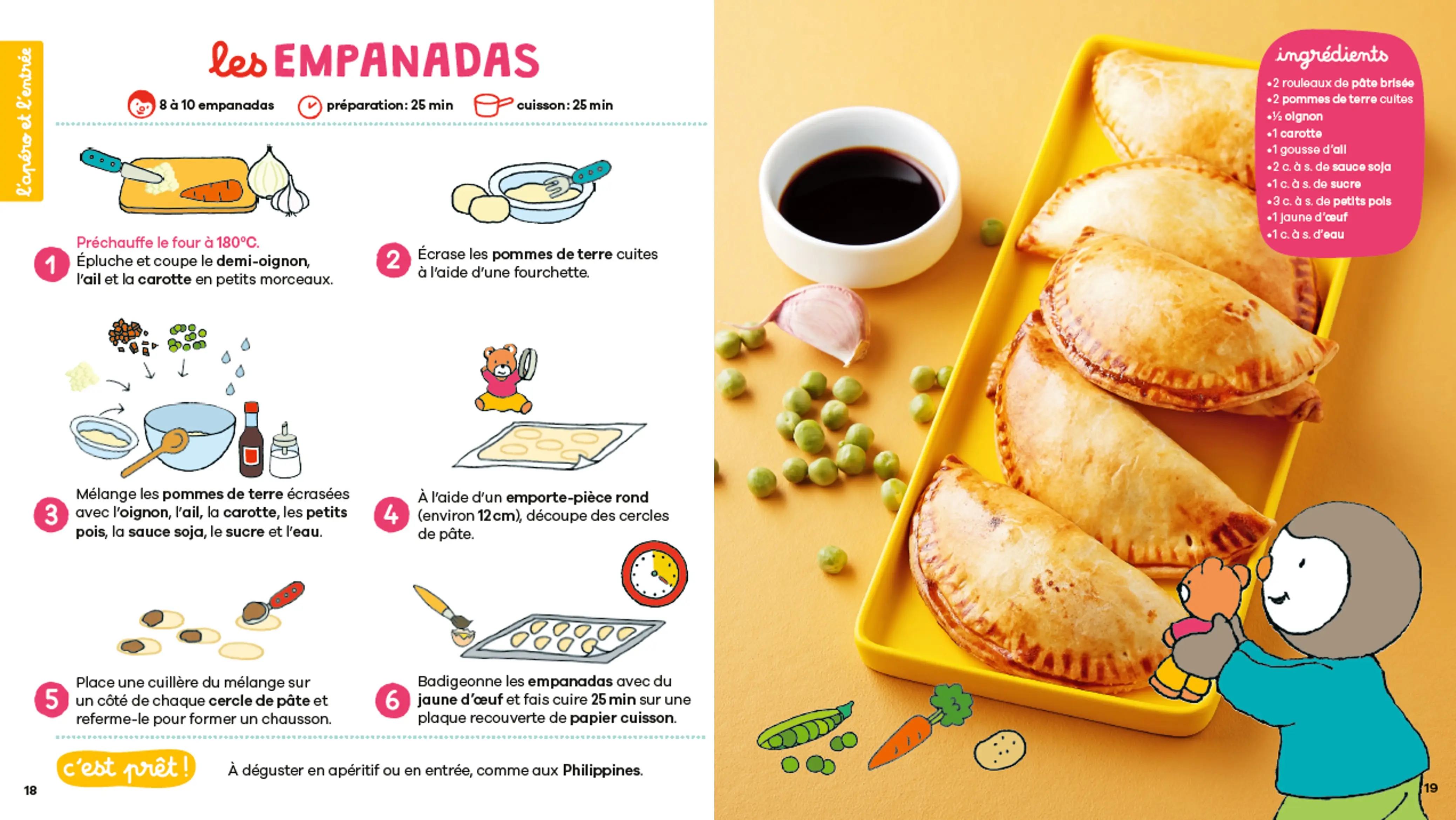T'choupi mon grand livre de cuisine pour enfants - 70 recettes super simples, dès 3 ans (livre de recettes pour enfants) - Livre - 9782095029401 - page-interieure 02