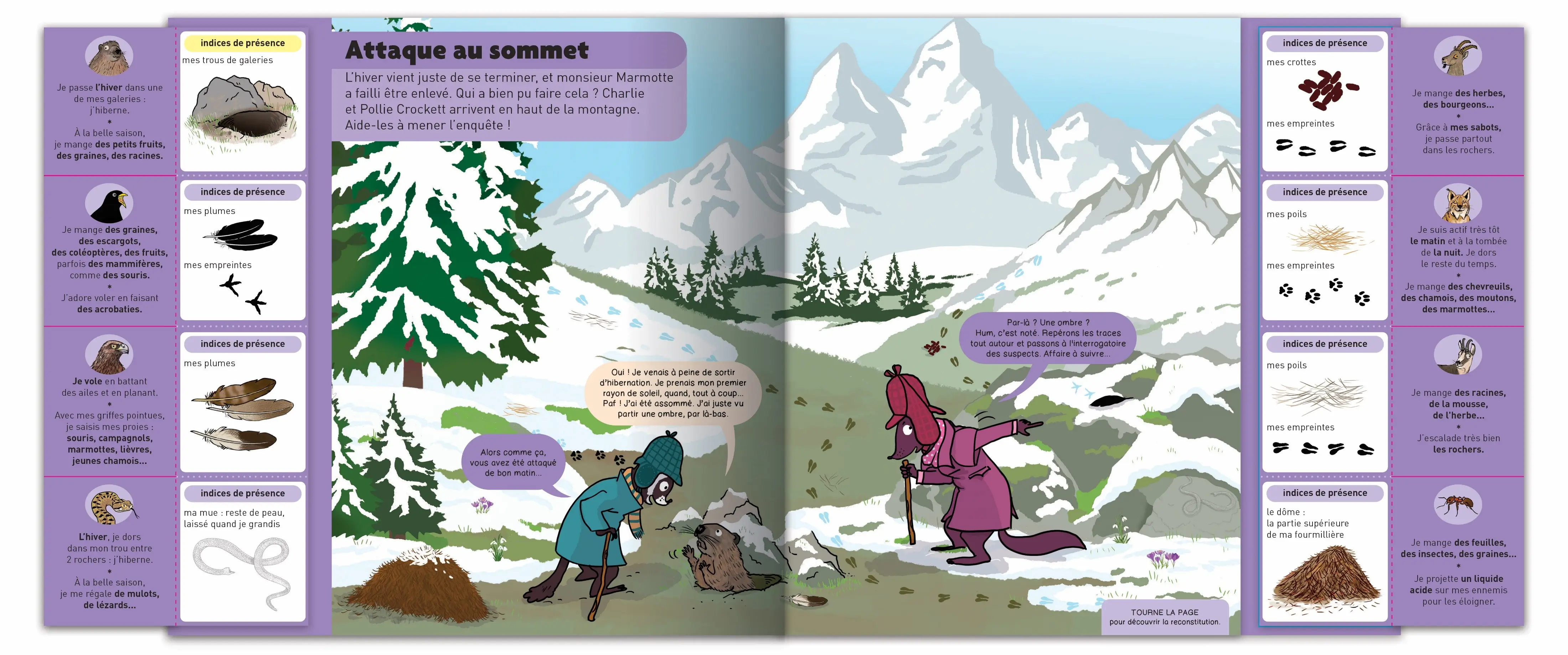 Kididoc : Enquête chez les animaux - un livre animé avec volets et pop-up - dès 5 ans - Livre documentaire - 9782095030070 - page-interieure 02