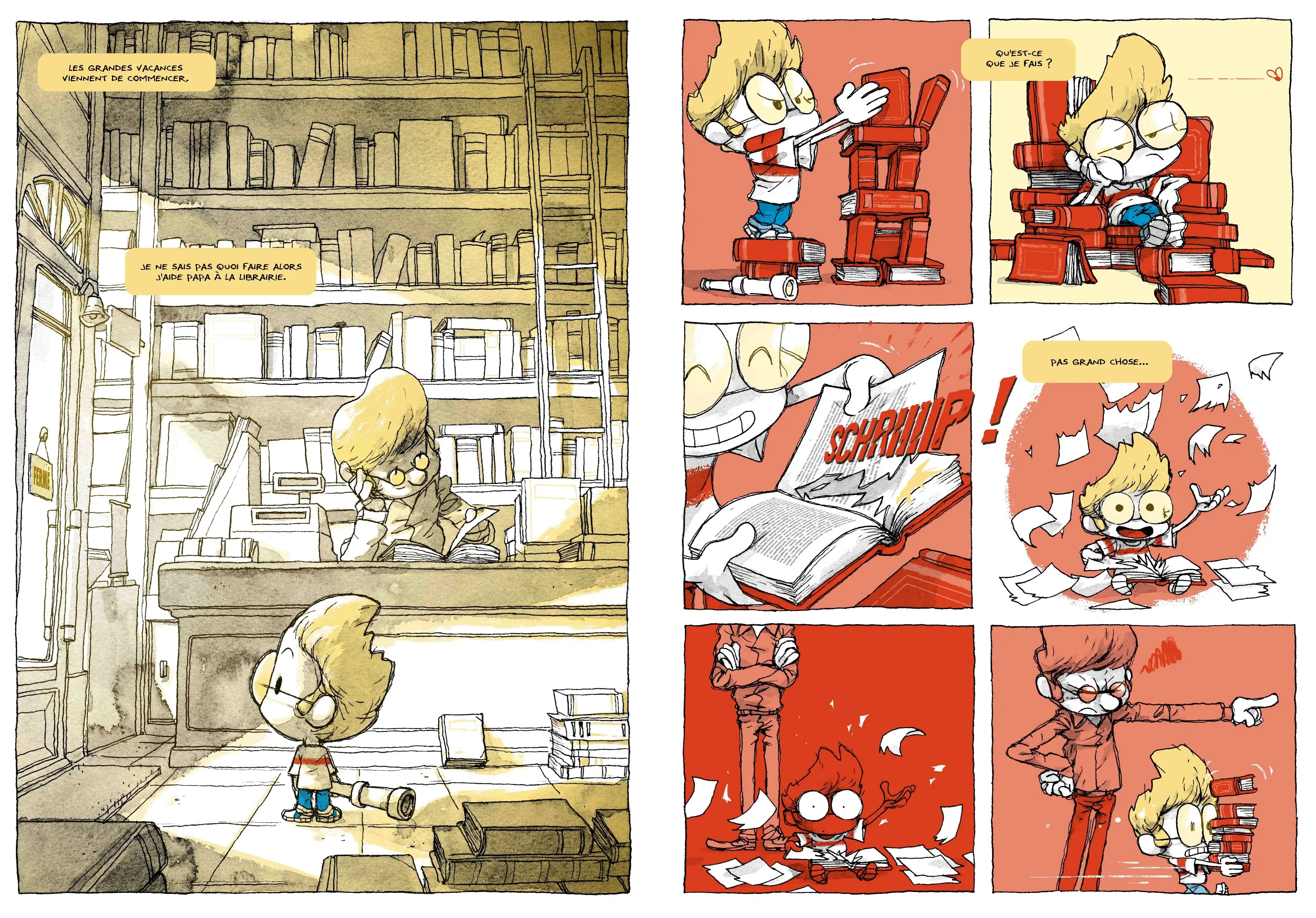 Le Buveur d'encre - L'incontournable roman jeunesse adapté en BD - dès 8 ans - BD - 9782095030148 - page-interieure 02