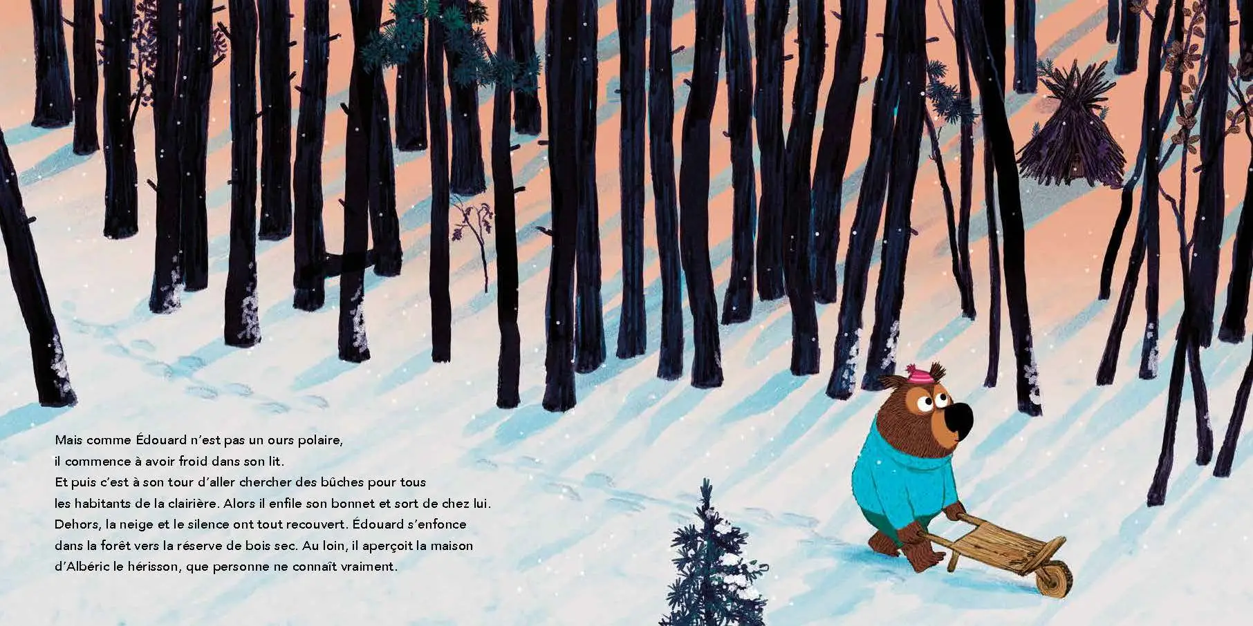 Edmond et ses amis : Un soir d'Hiver - Une histoire à lire au coin du feu dès 3 ans  - Album(s) - 9782095030285 - page-interieure 02