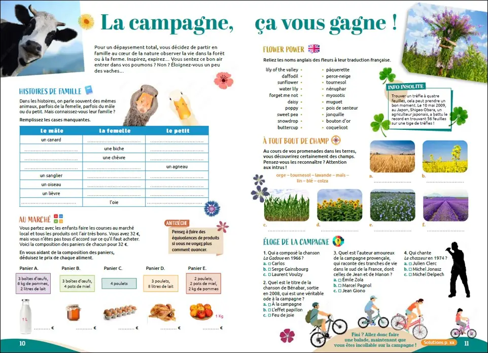 Cahier de vacances adultes 2026 - 150 jeux variés pour des moments 100% détente !   - Cahier de vacances - 9782095033248 - page-interieure 02