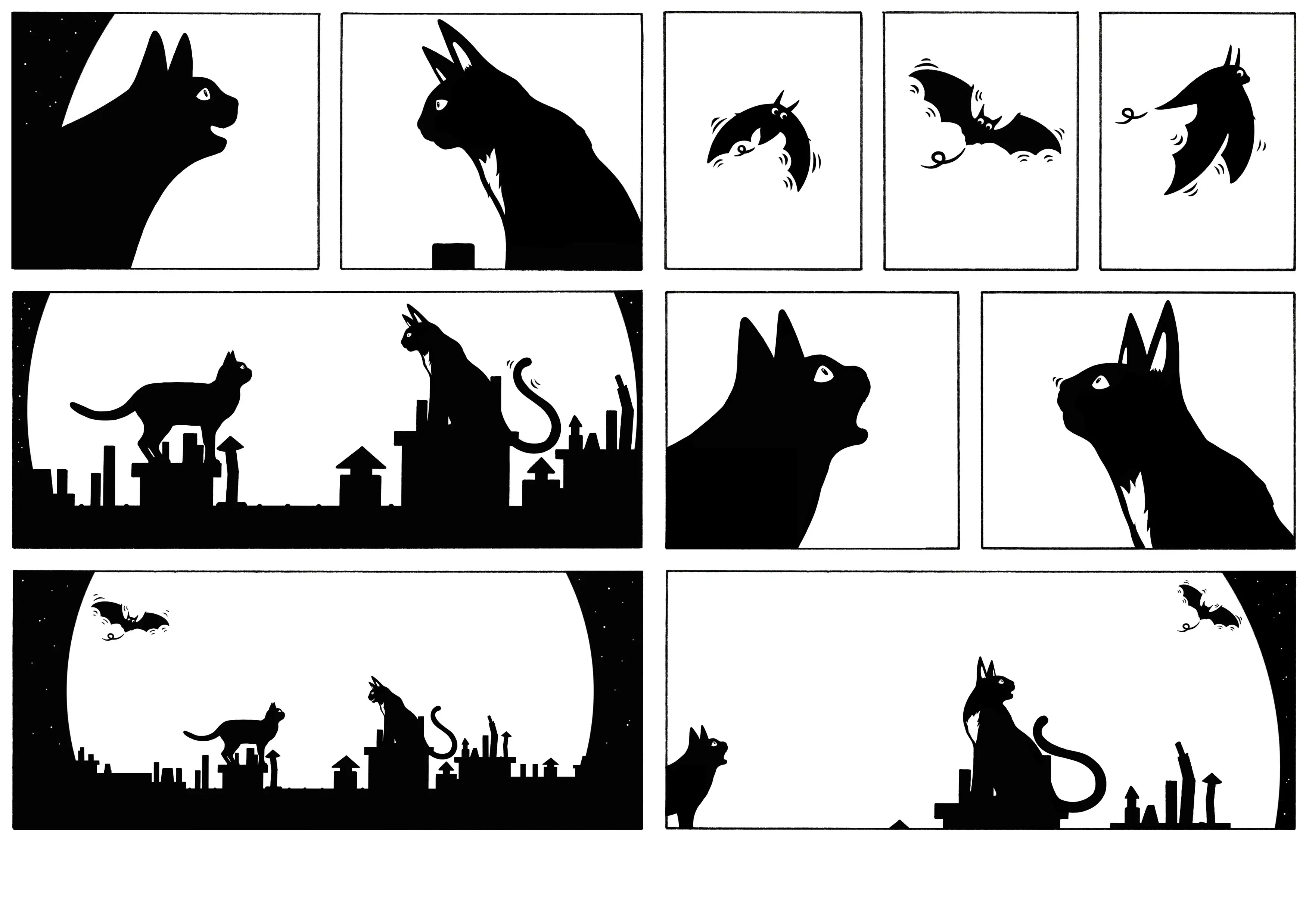 Chats perchés - MINI BULLES - BD sans texte - dès 3 ans - BD - 9782095037123 - page-interieure 02