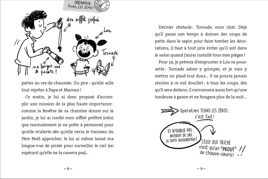 24 moyens pour enfin voir le père Noël (ou pas !) - Roman de l'avent hilarant à partir de 7 ans - Roman - 9782095037963 - page-interieure 02