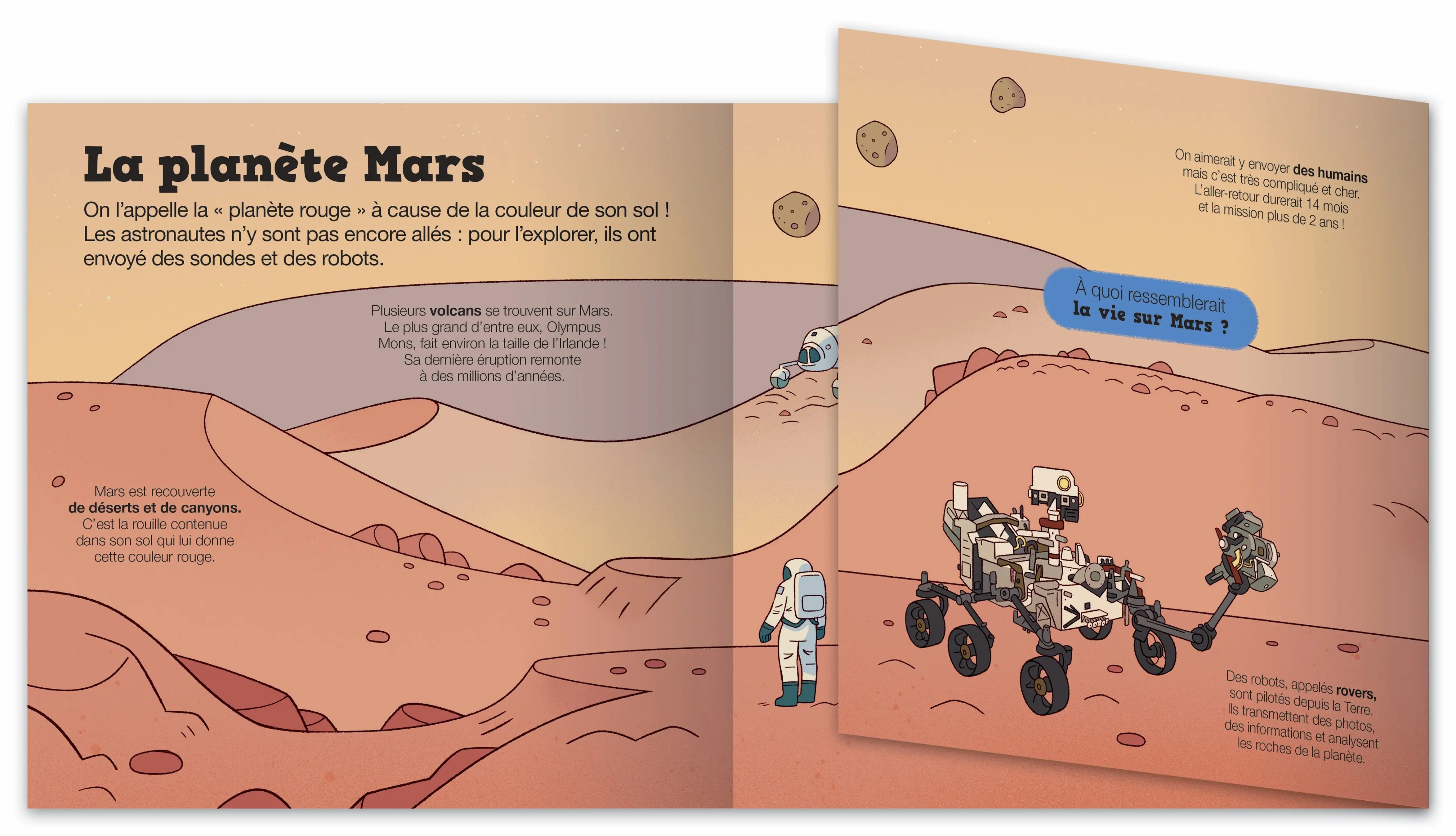 Kididoc - L'espace - Un documentaire 100% animé et renouvelé pour être incollable sur l'espace ! - dès 5 ans - Livre documentaire - 9782095042202 - page-interieure 02